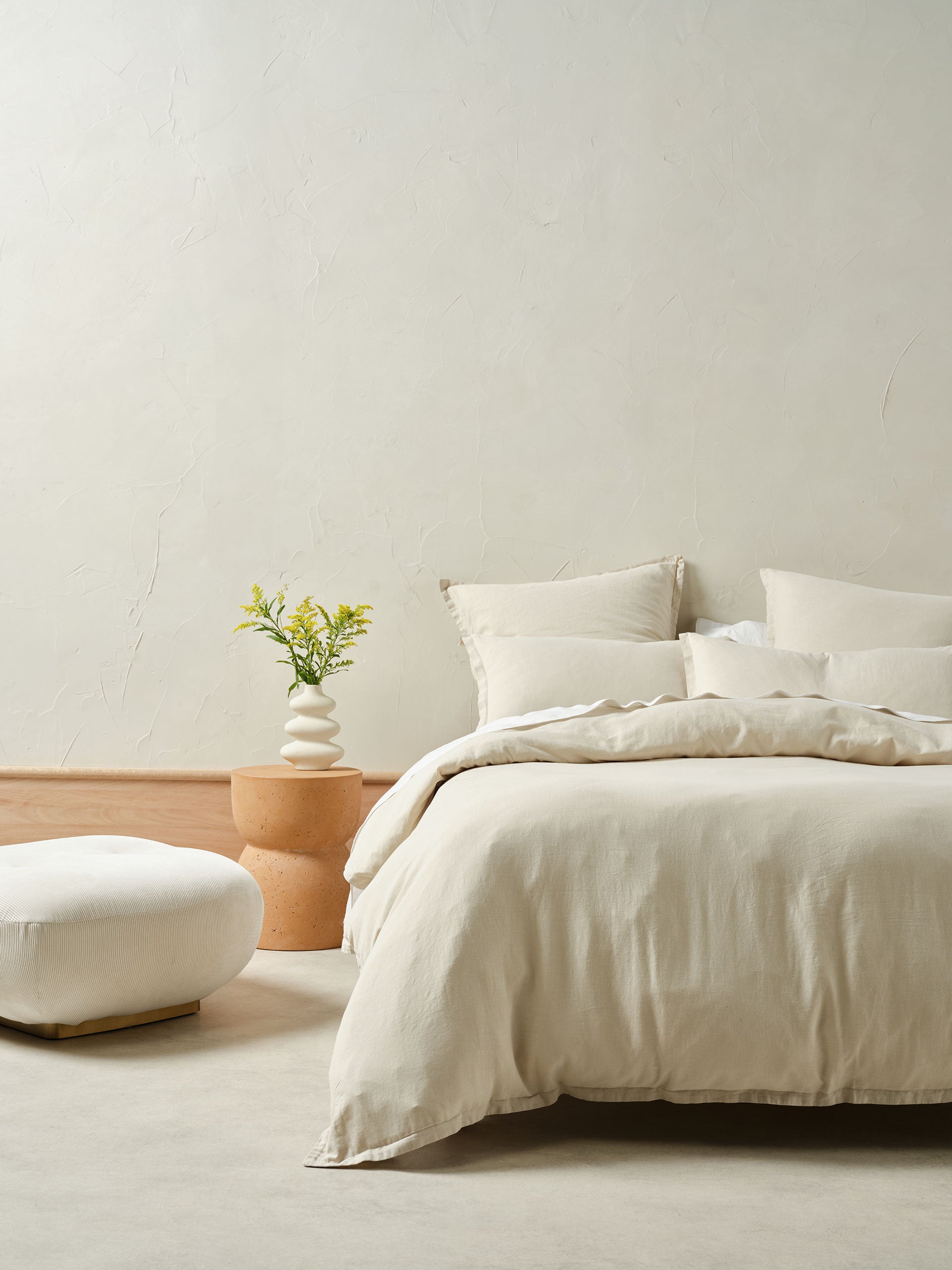 Connie Natural Quilt Cover Set