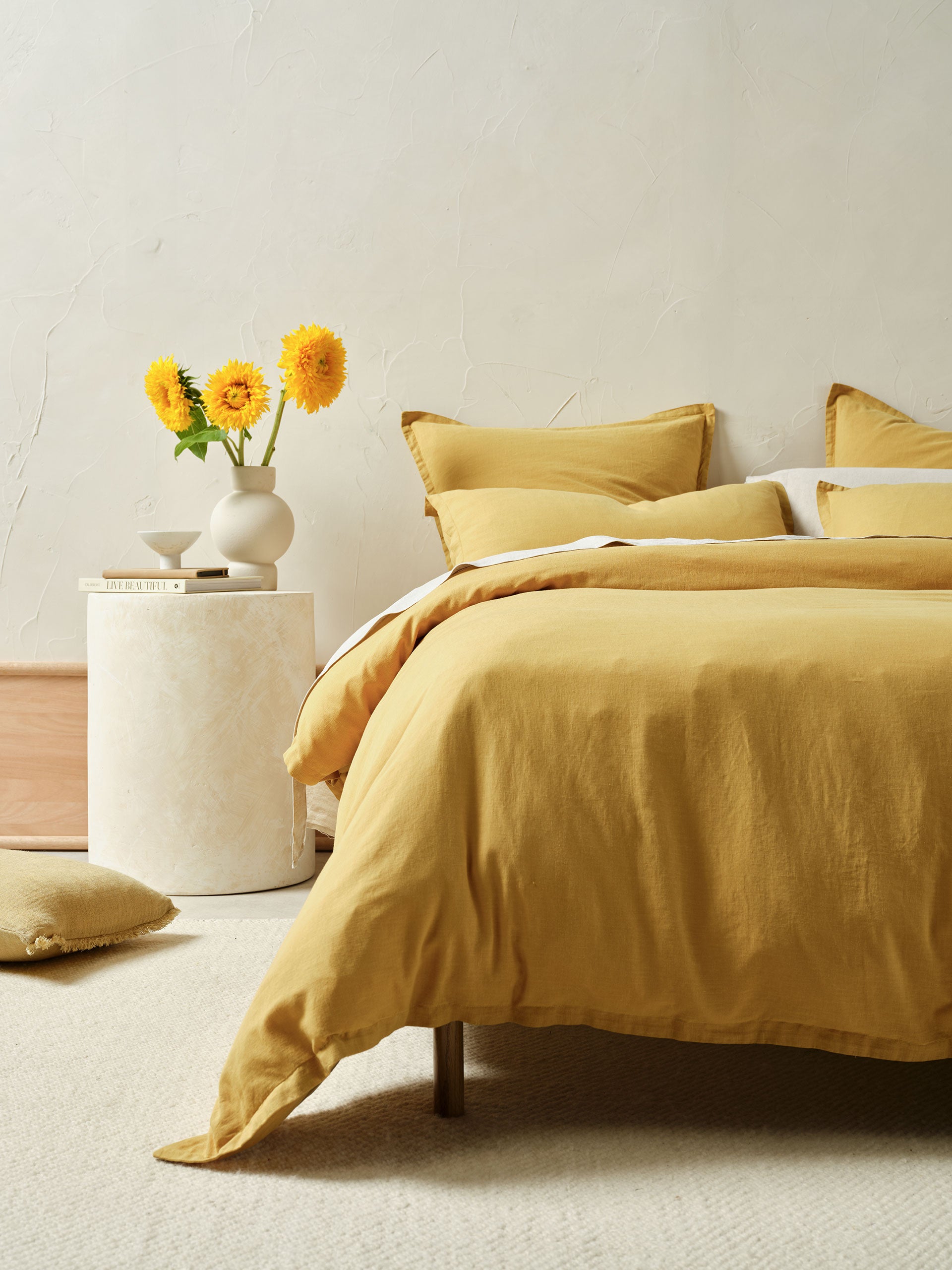Connie Saffron Quilt Cover Set