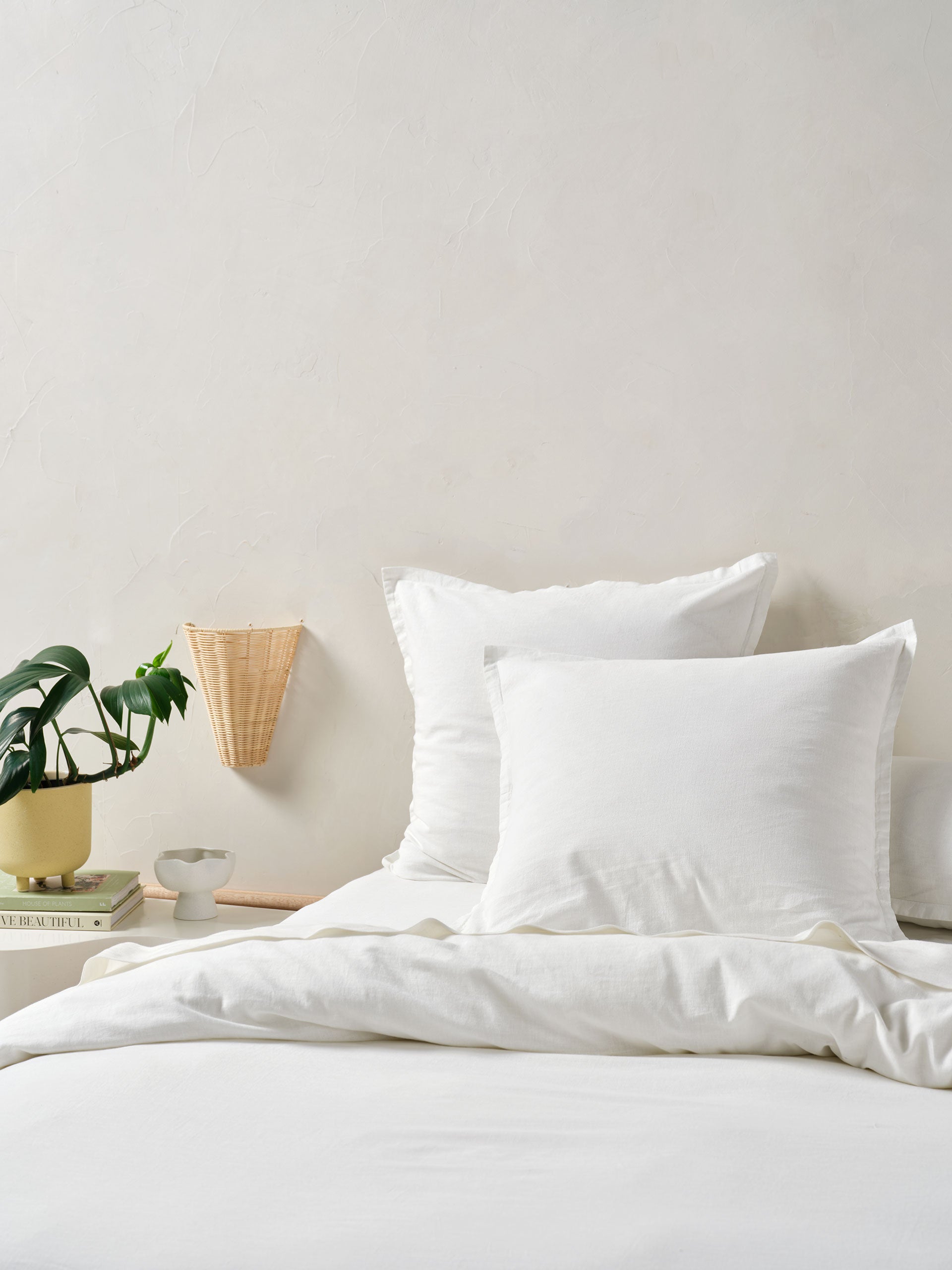 Connie White European Pillowcase