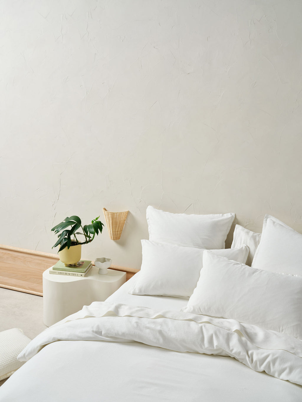 Connie White European Pillowcase