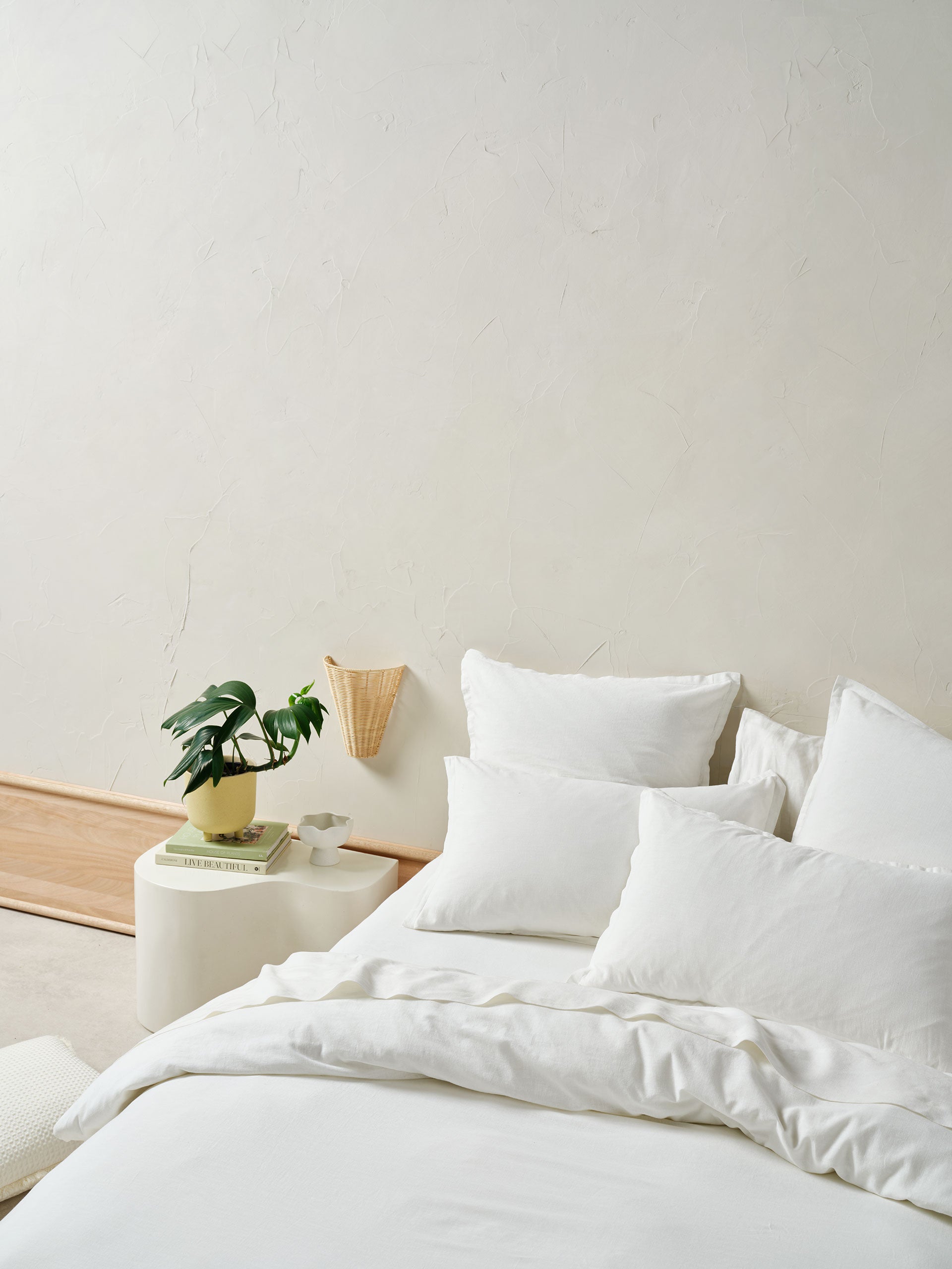 Connie White European Pillowcase