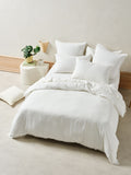 Connie White Quilt Cover Set