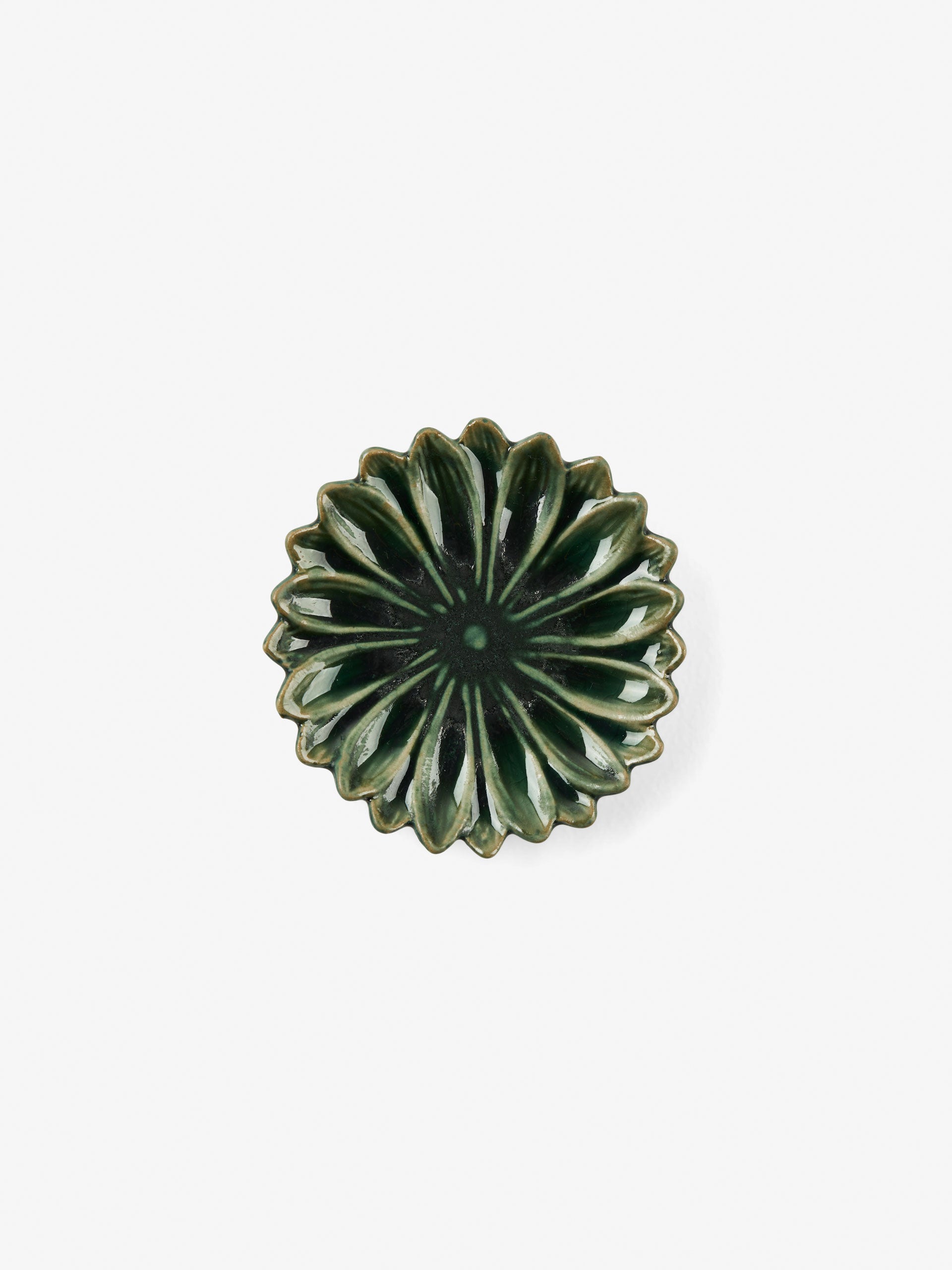 Daisy Green Trinket Plate 10cm