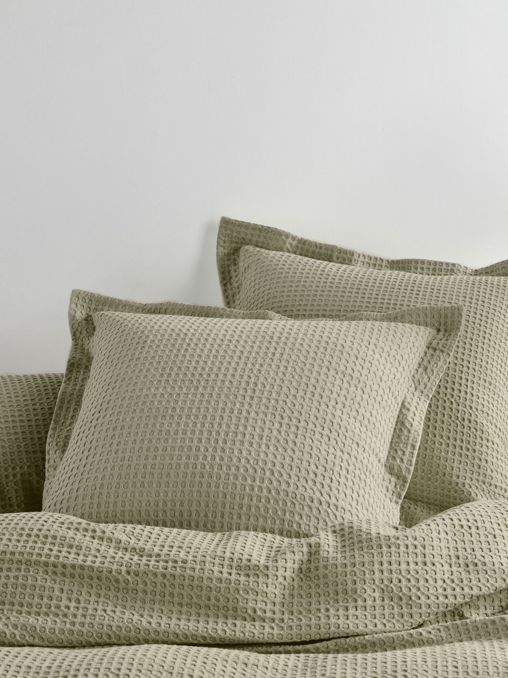 Deluxe Waffle Eucalyptus European Pillowcase