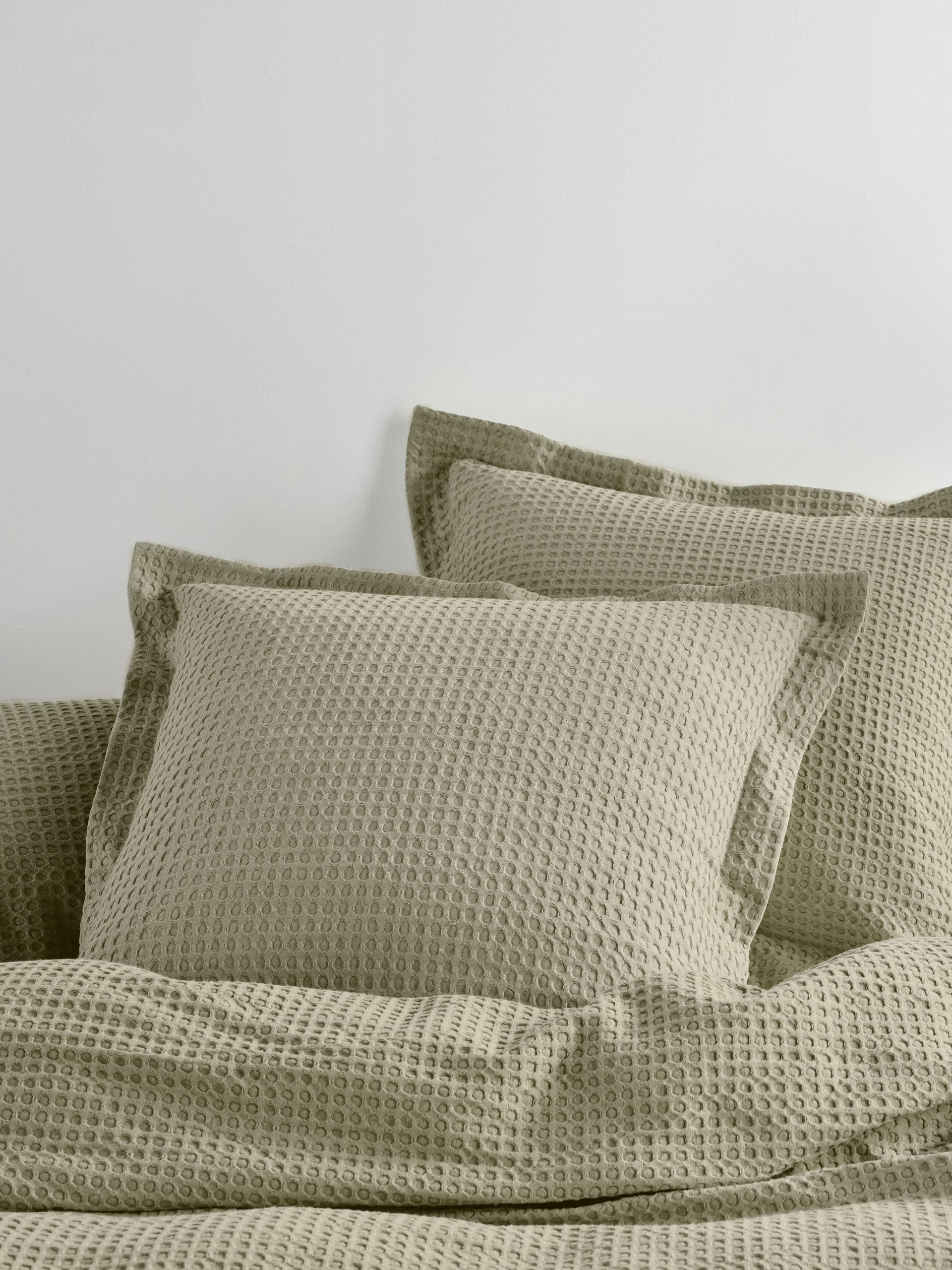 Deluxe Waffle Eucalyptus European Pillowcase