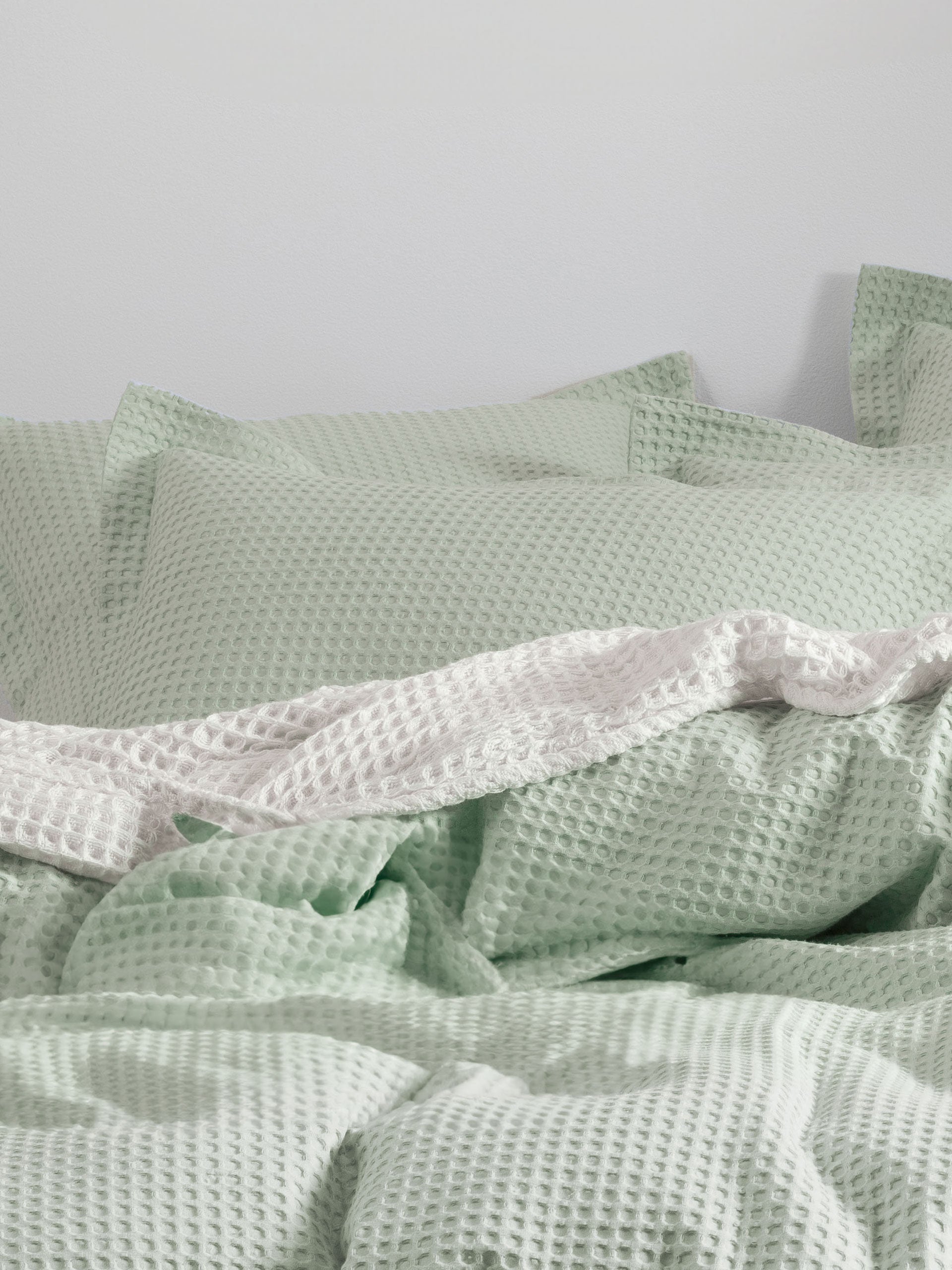 Deluxe Waffle Mist Quilt Cover Set