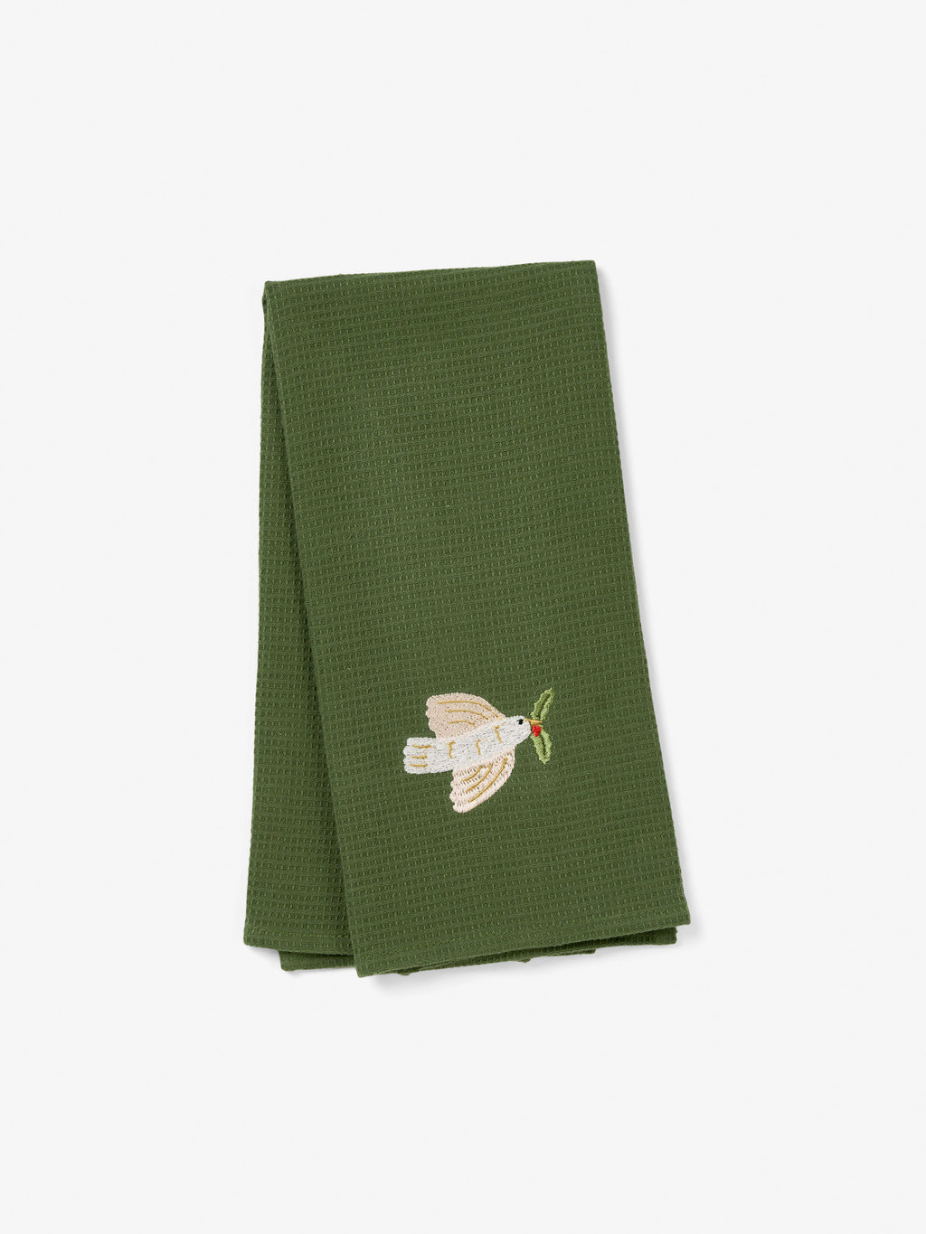 Dove Embroidered Tea Towel