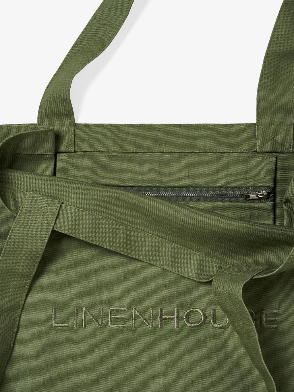 Logo Olive Tote Bag