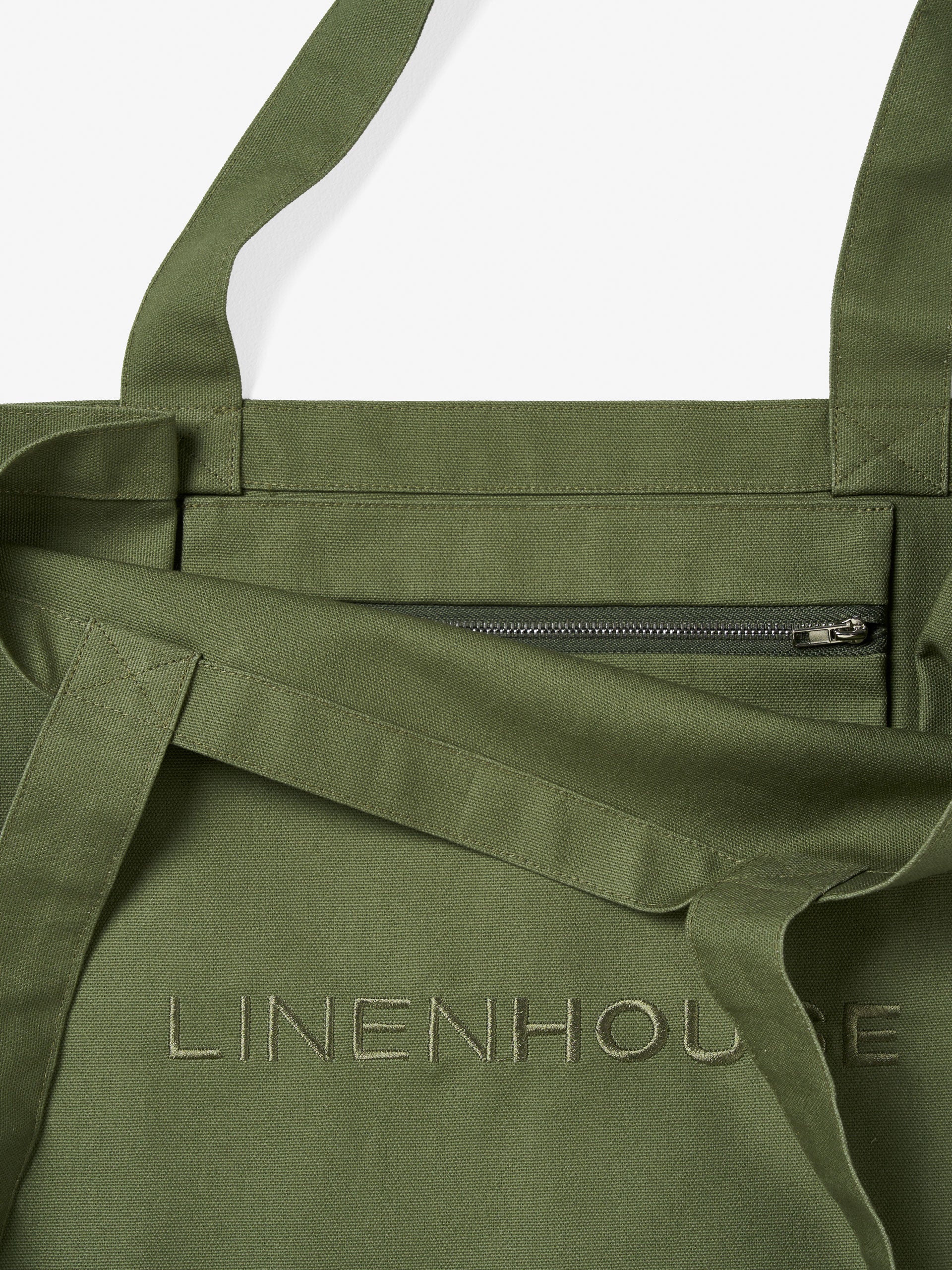 Logo Olive Tote Bag