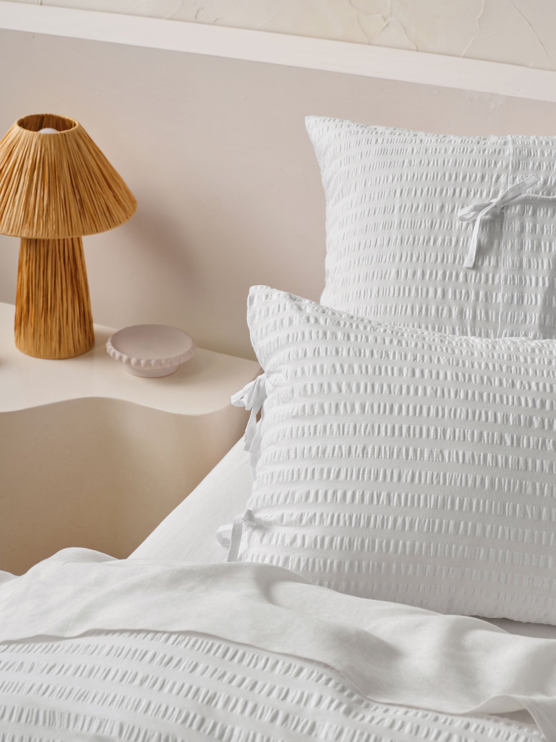 Ferrara White Quilt Cover Set