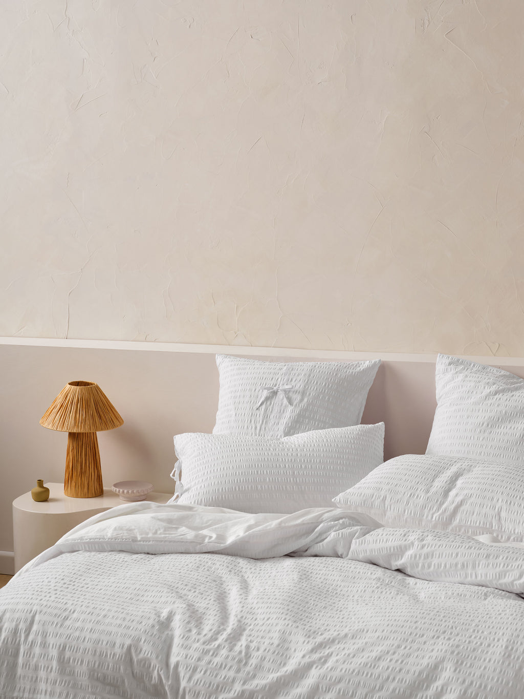 Ferrara White Quilt Cover Set