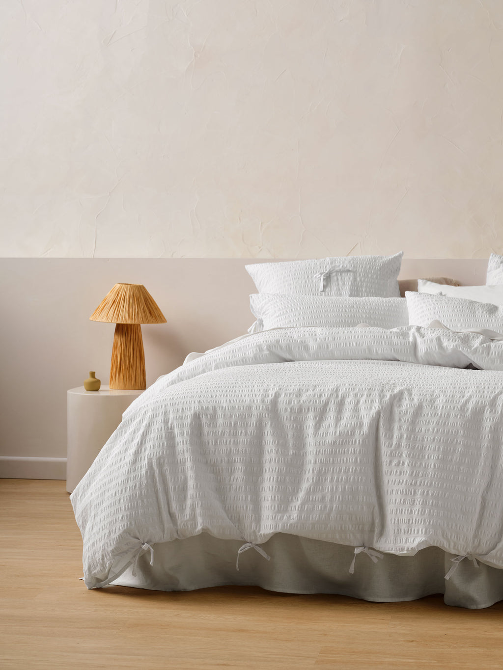 Ferrara White Quilt Cover Set