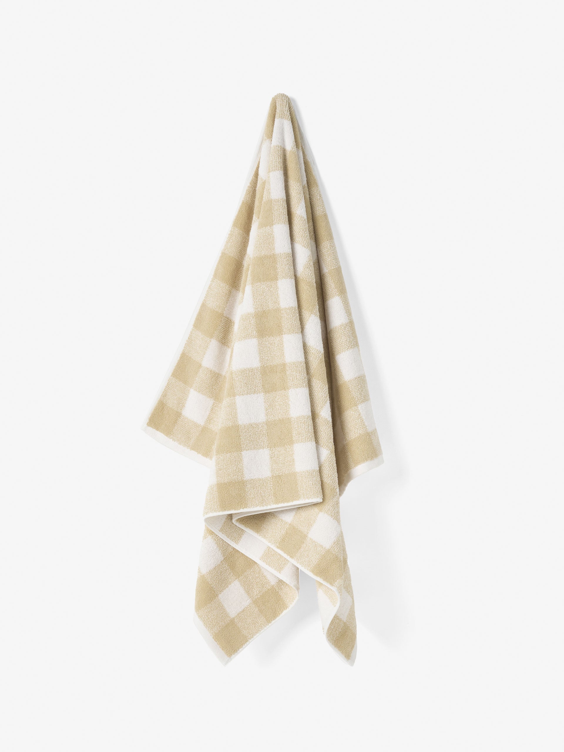 Flinders Check Beige Towel Collection