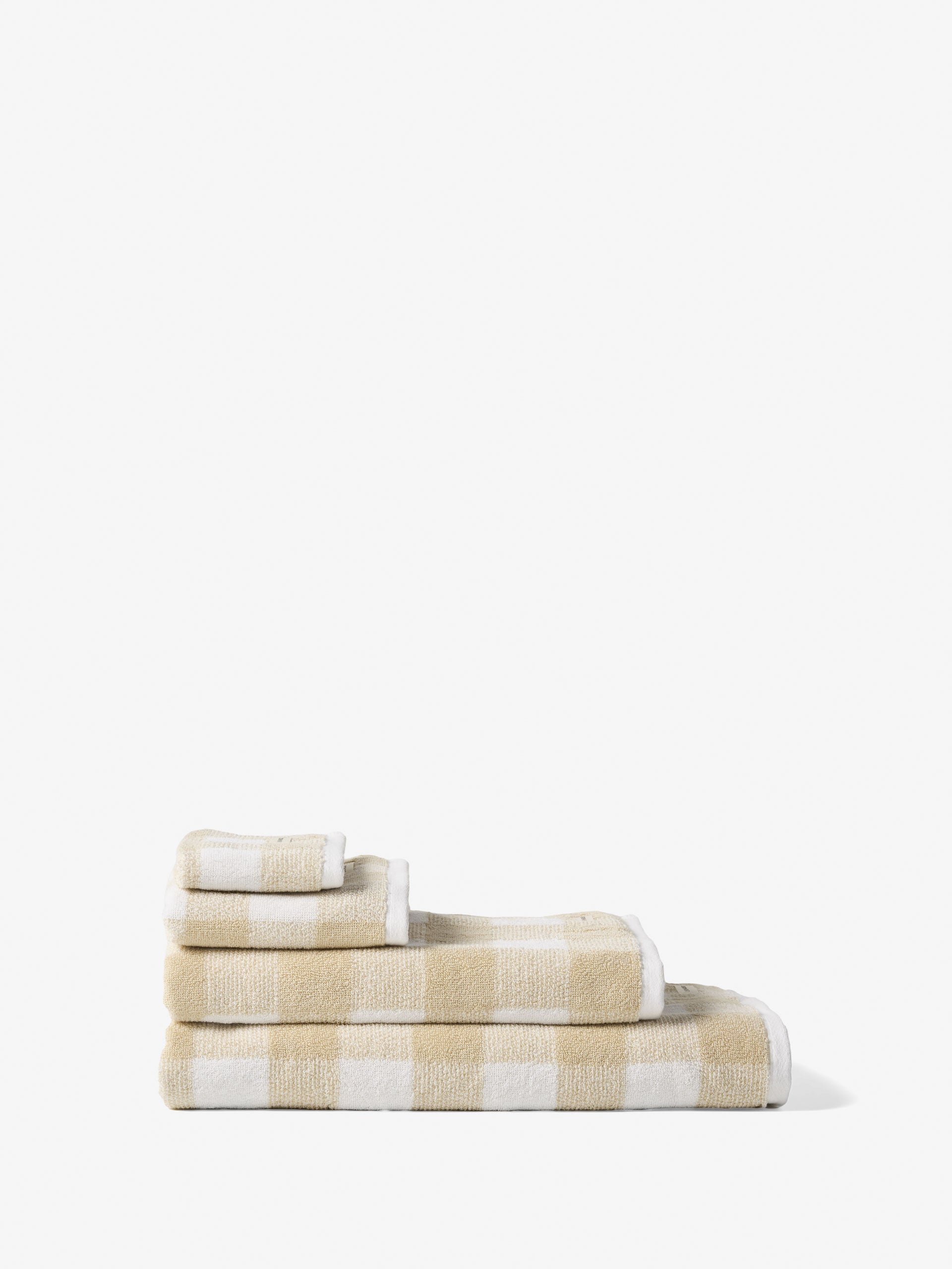 Flinders Check Beige Towel Collection