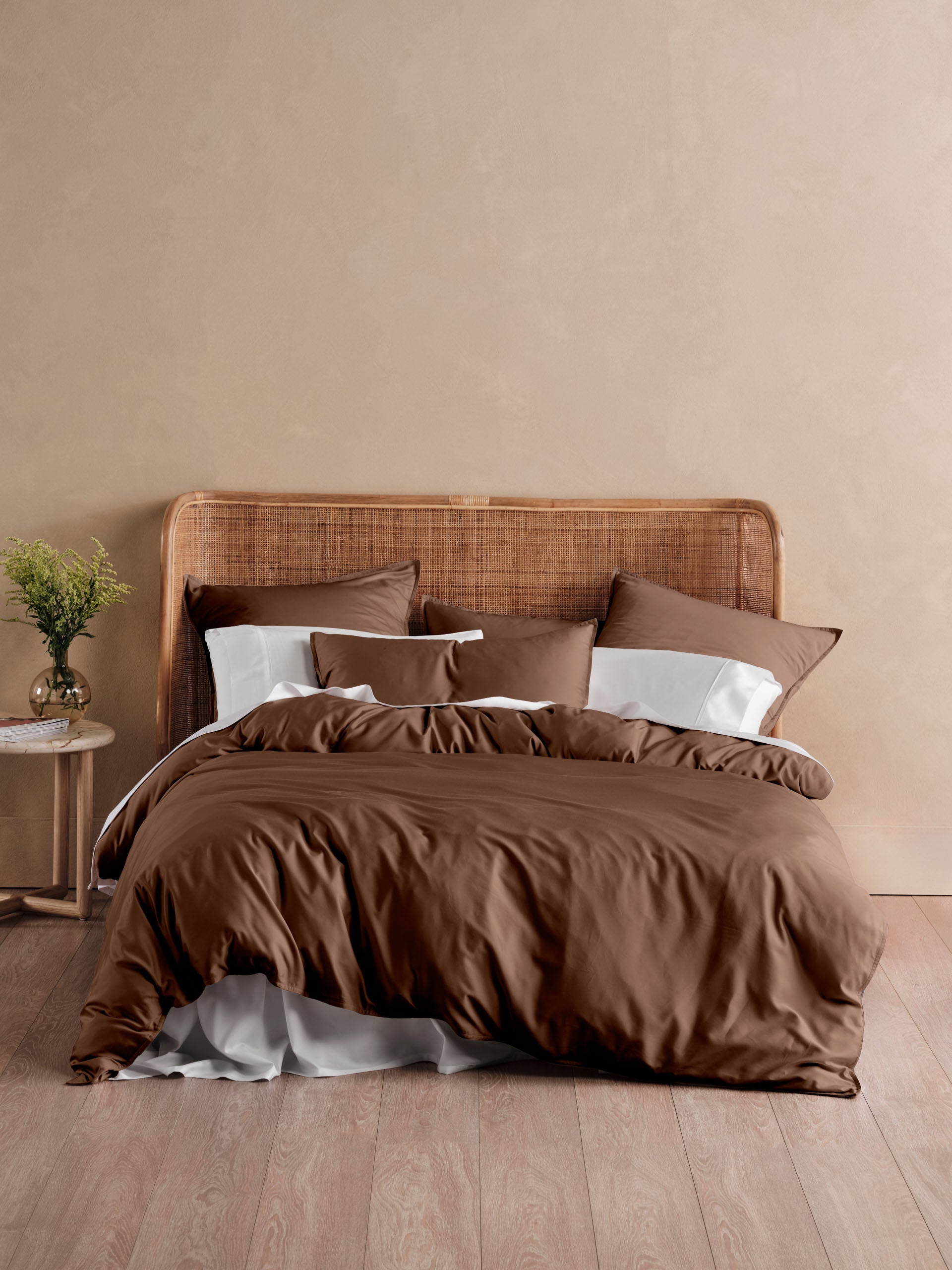Haven Mocha Quilt Cover Set