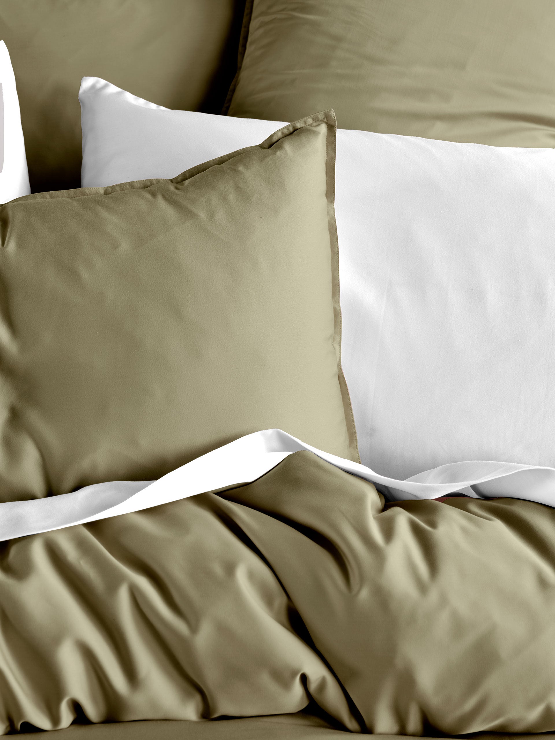 Haven Pale Olive Quilt Cover Set