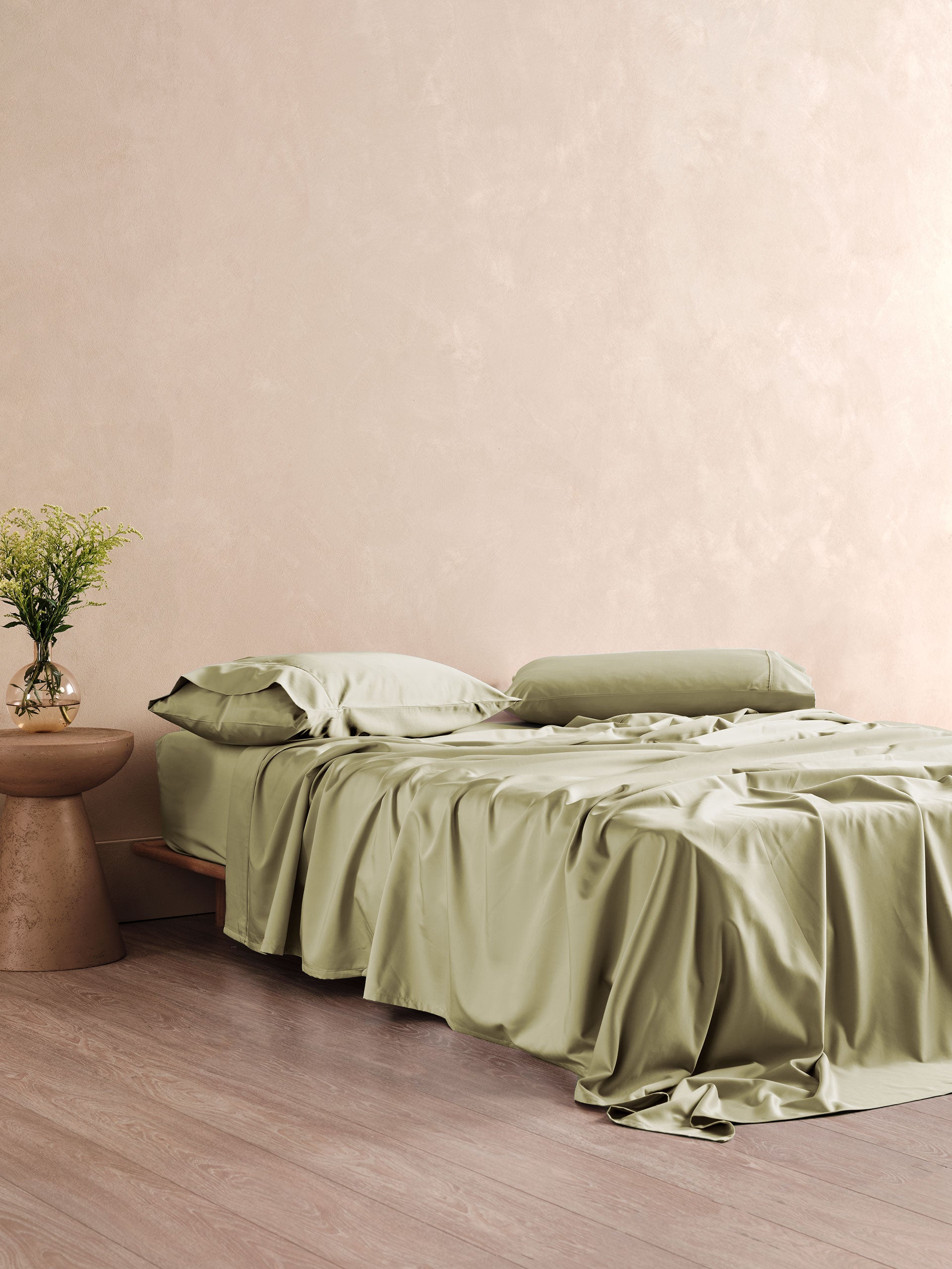 Haven Pale Olive Sheet Set