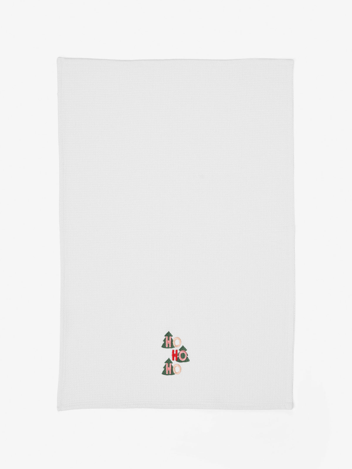 Ho Ho Ho Embroidered Tea Towel