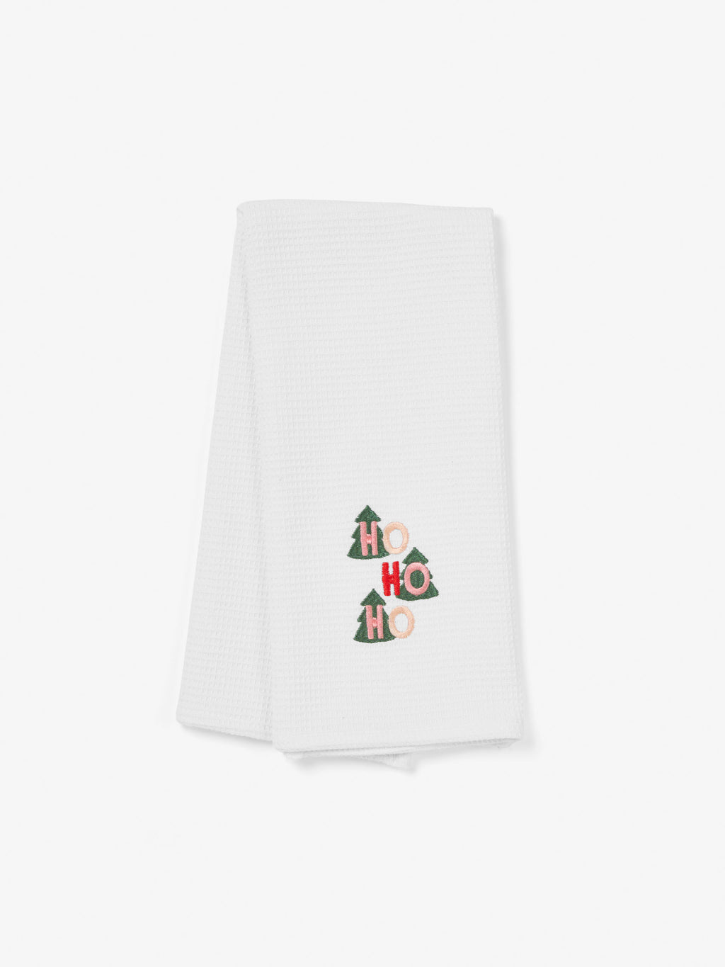 Ho Ho Ho Embroidered Tea Towel