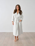 Keaton White Waffle Robe