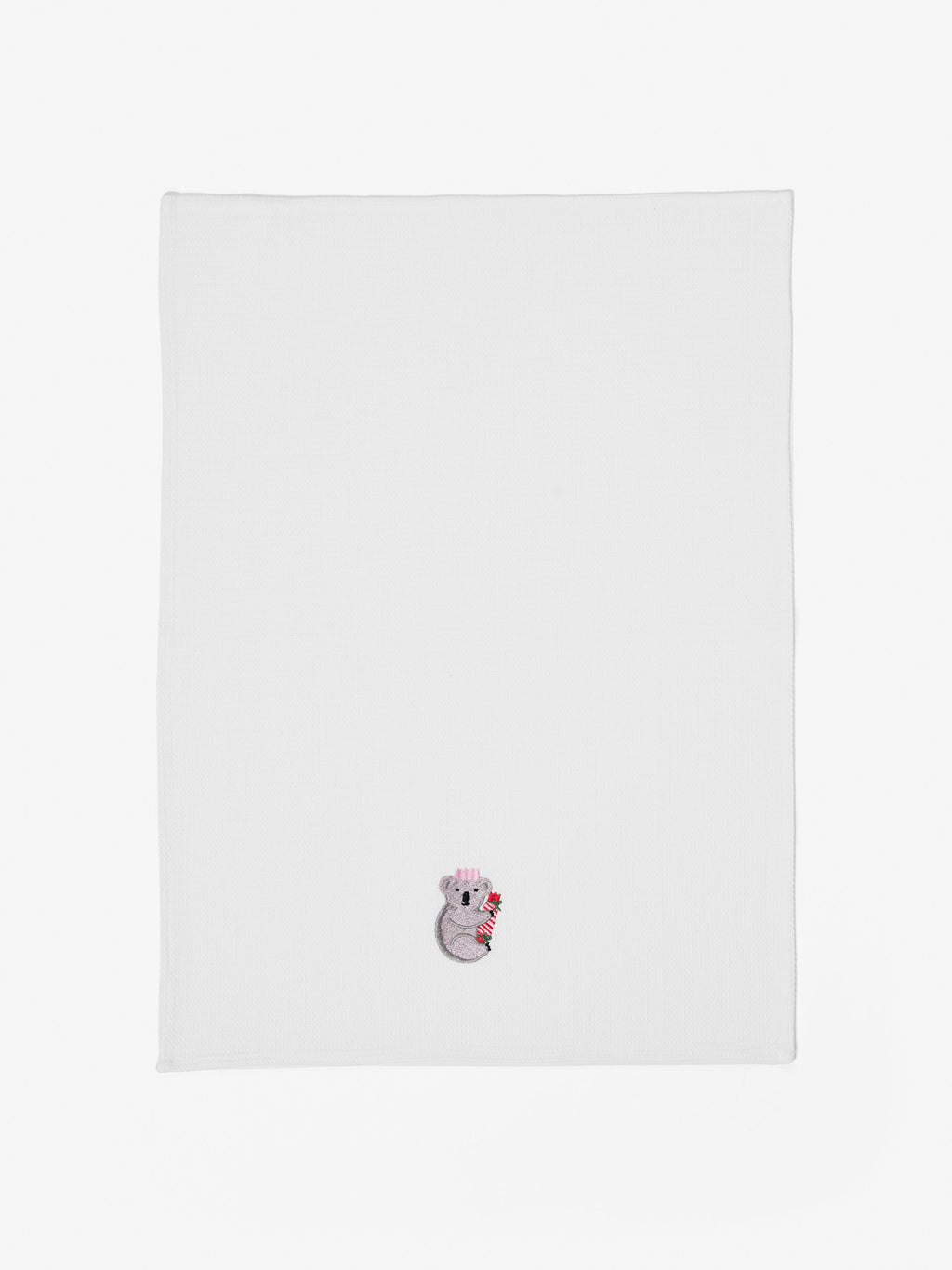 Koala Embroidered Tea Towel