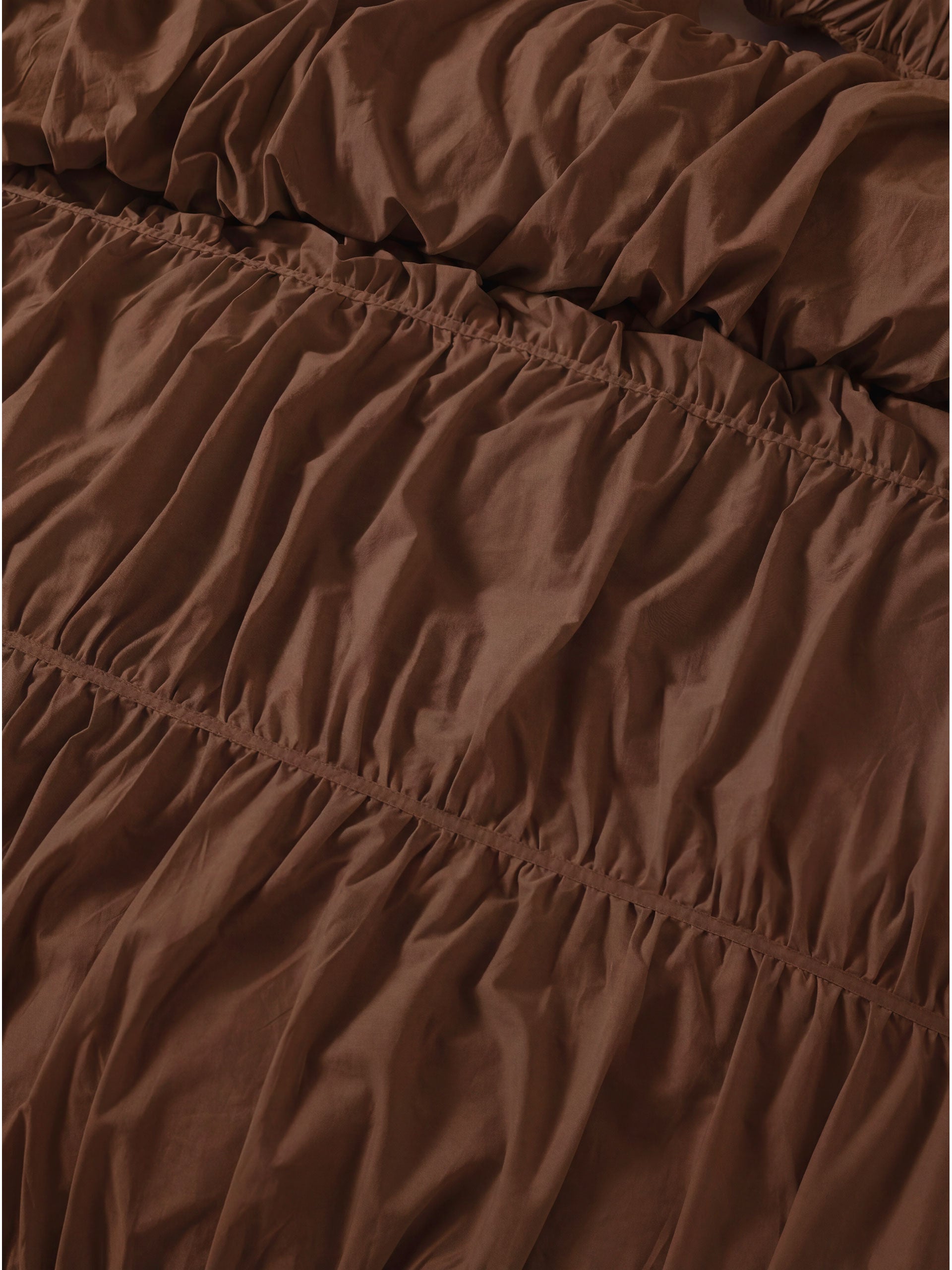 Layla Chocolate Quilt Cover Set