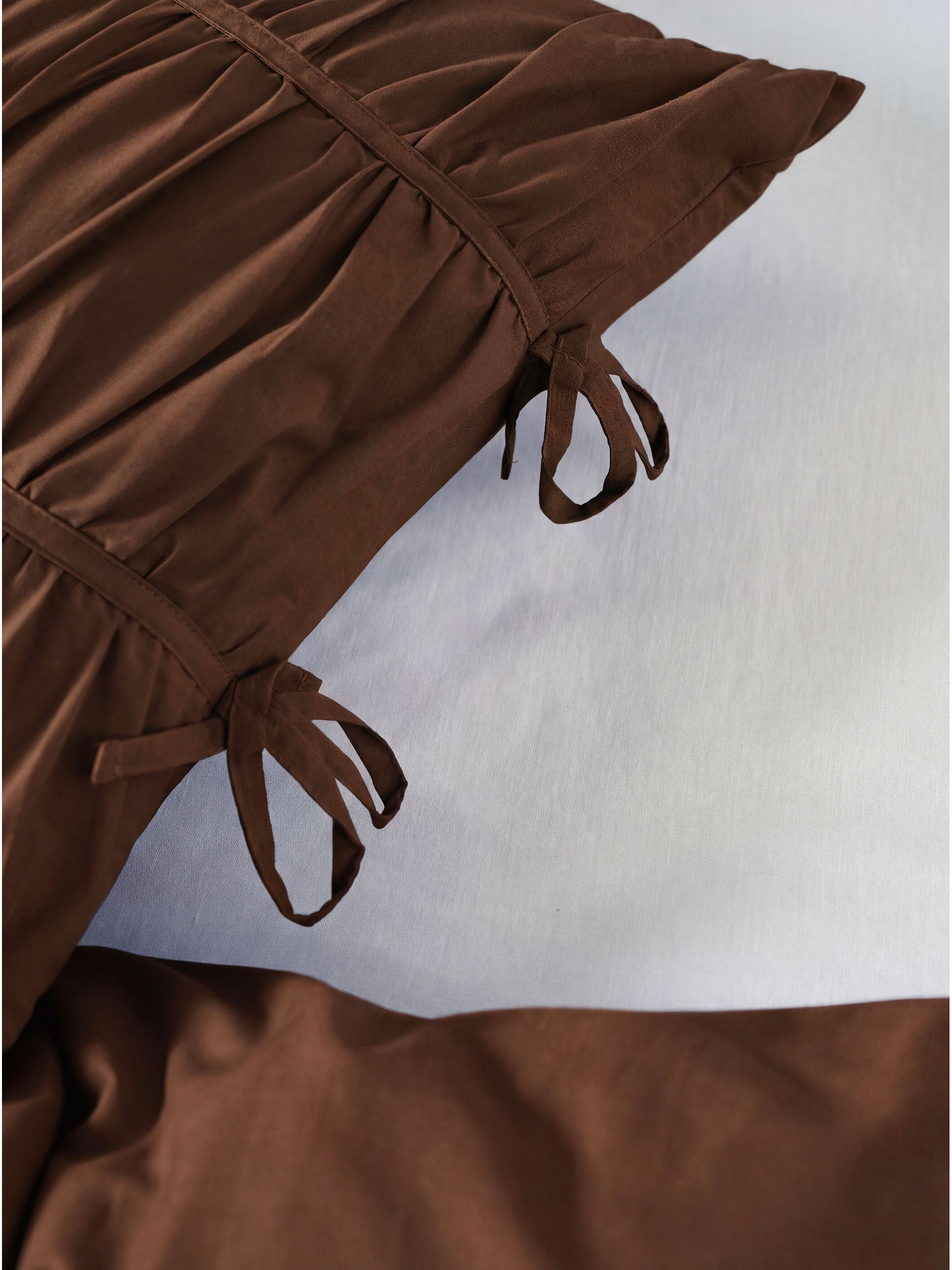 Layla Chocolate European Pillowcase