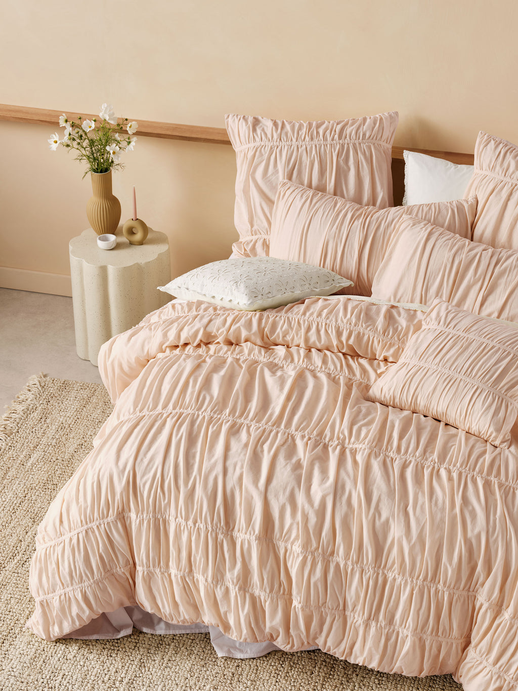 Layla Pink Quilt Cover Set