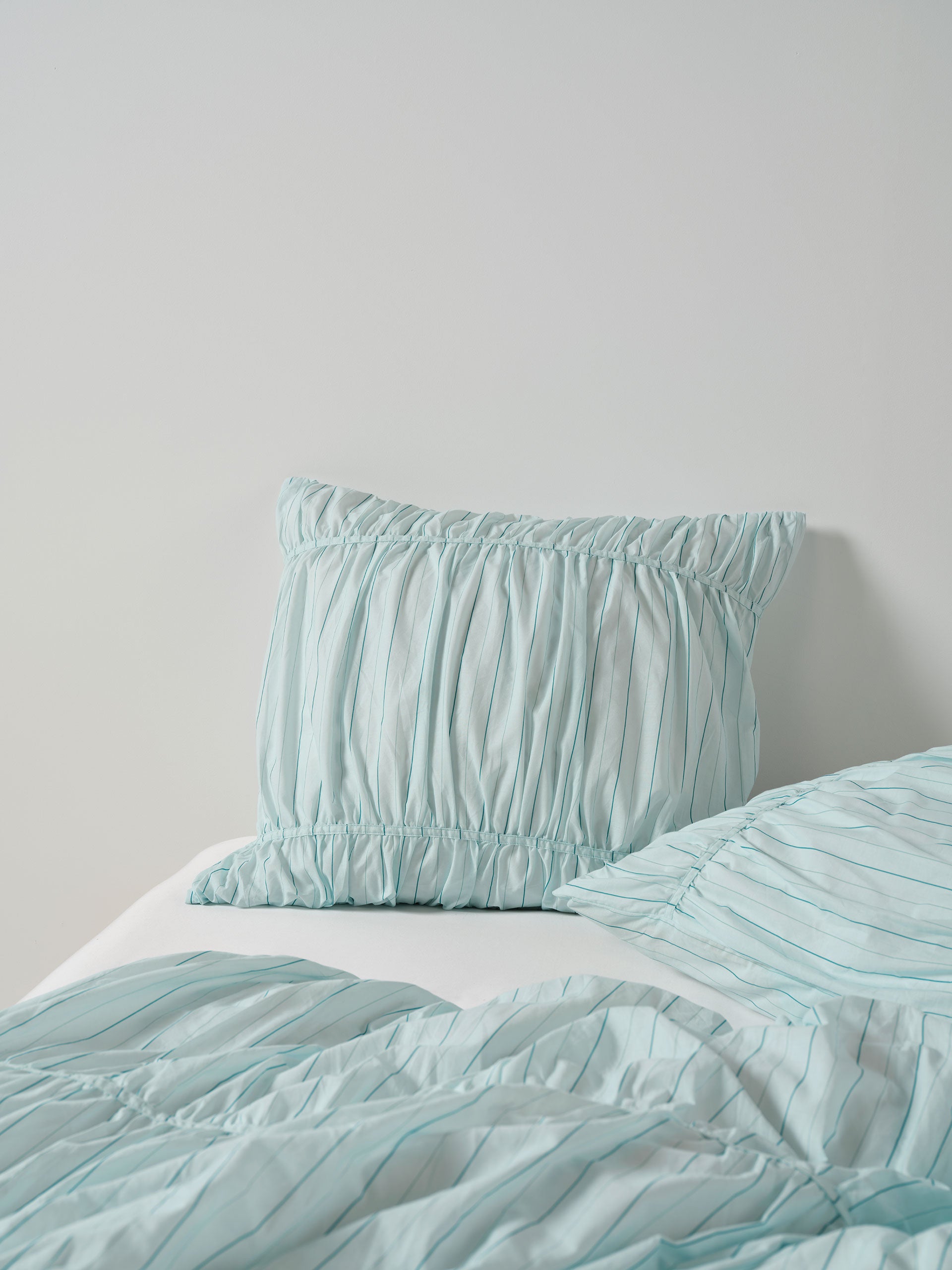 Layla Stripe Blue European Pillowcase