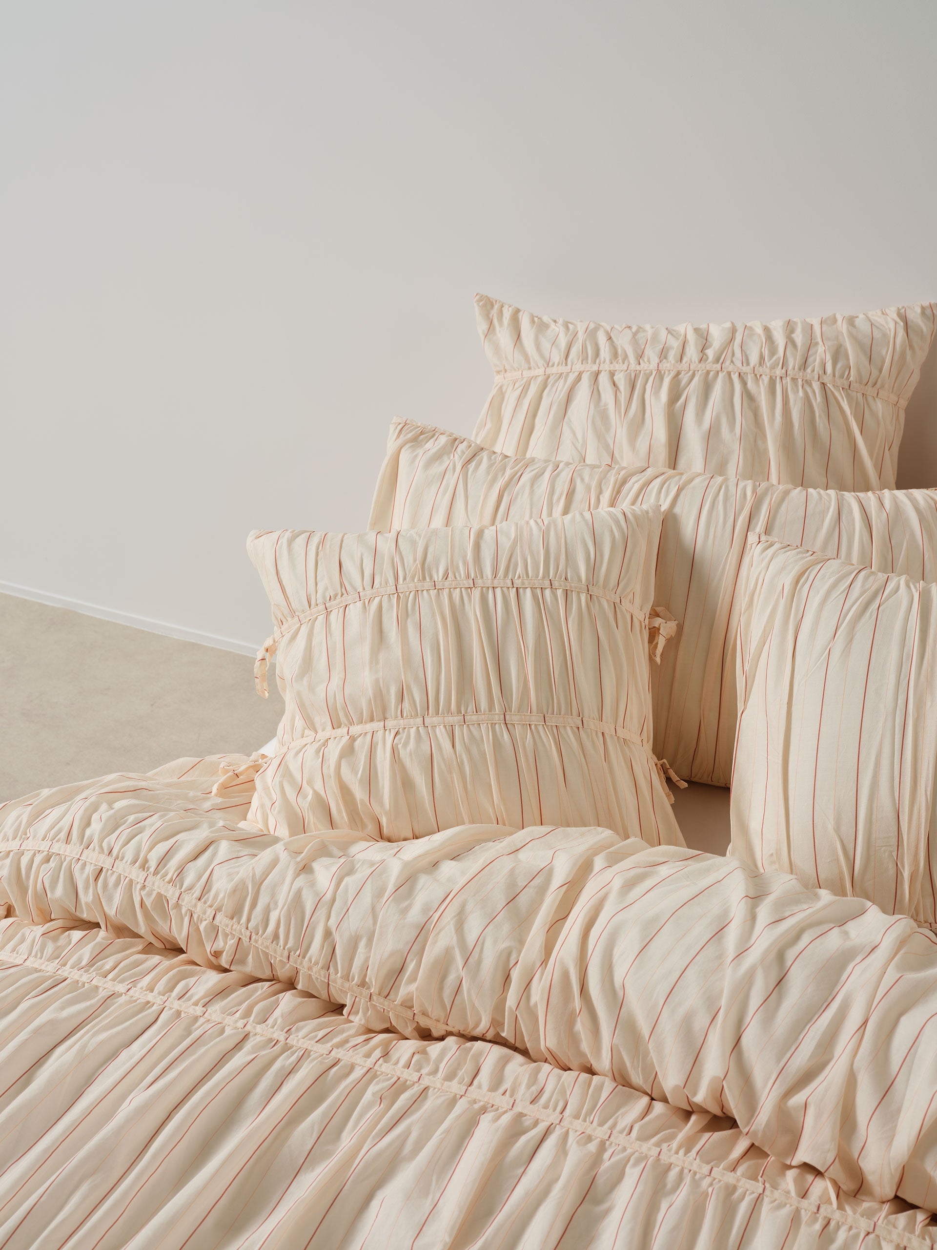 Layla Stripe Blush Cushion 48x84cm