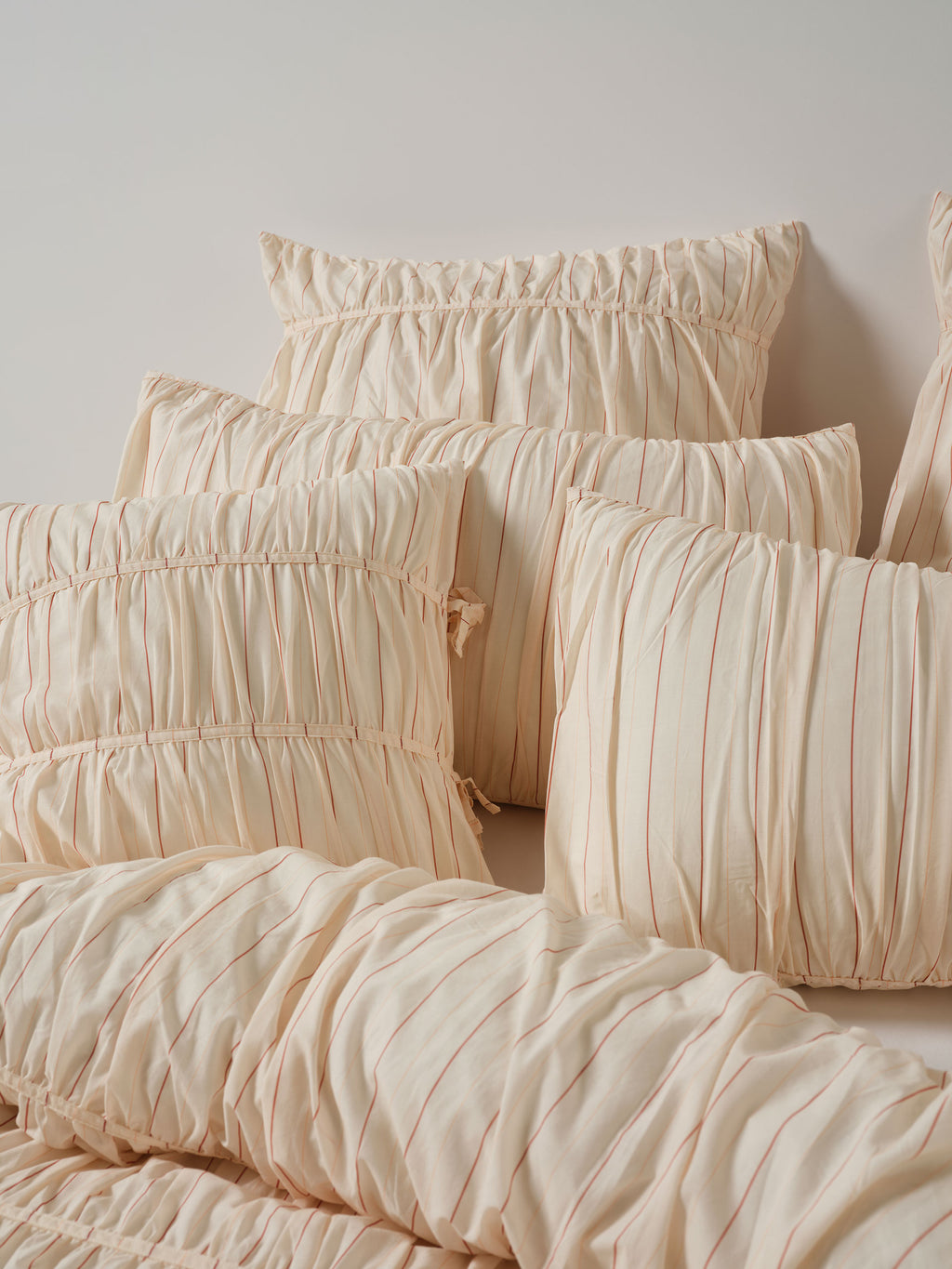 Layla Stripe Blush Cushion 48x84cm