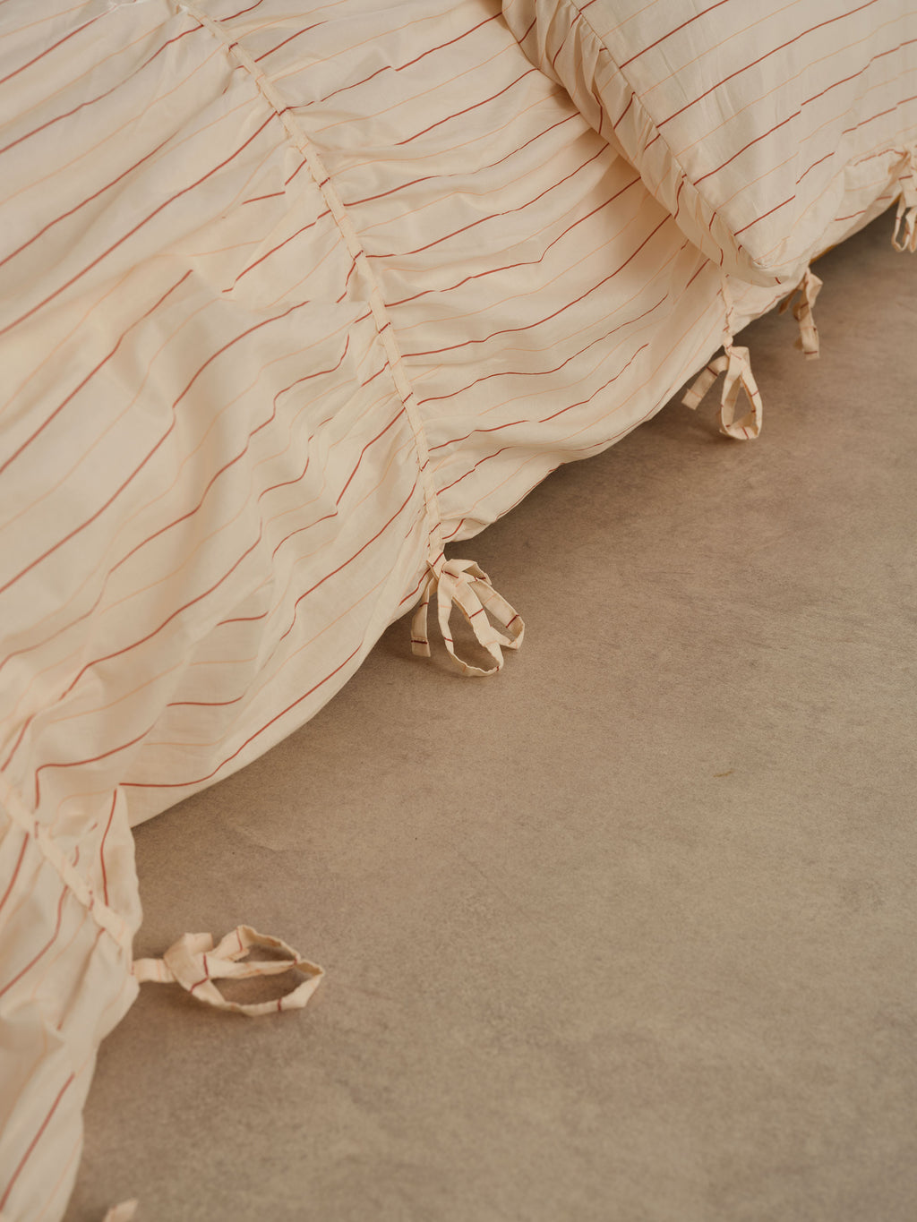 Layla Stripe Blush Quilt Cover Set