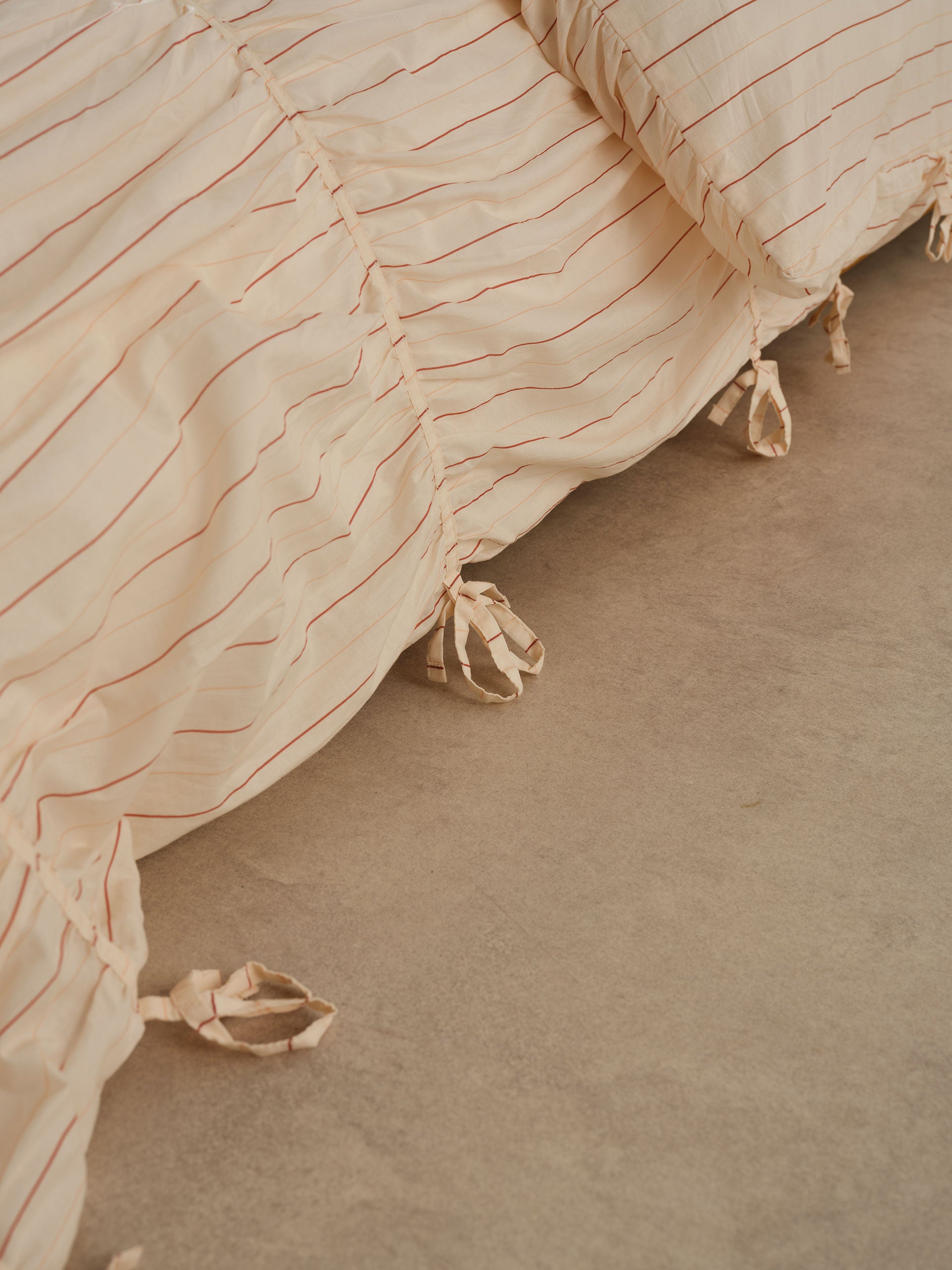 Layla Stripe Blush Quilt Cover Set