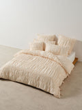 Layla Stripe Blush Quilt Cover Set