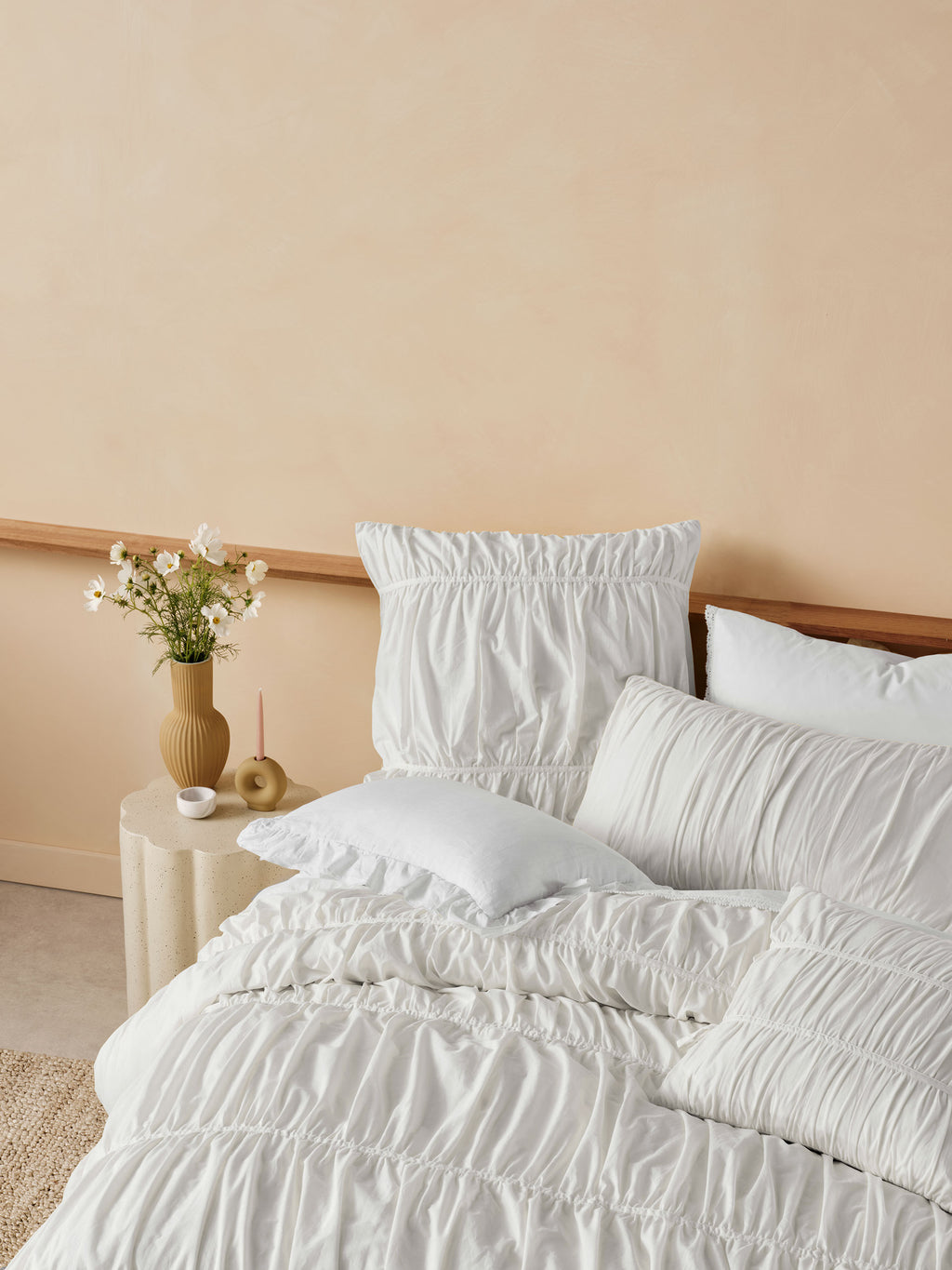 Layla White Quilt Cover Set