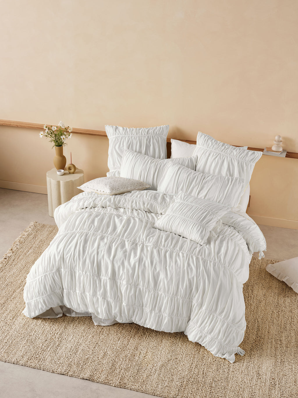Layla White Quilt Cover Set