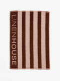 Logo Coffee Stripe Tea Towel