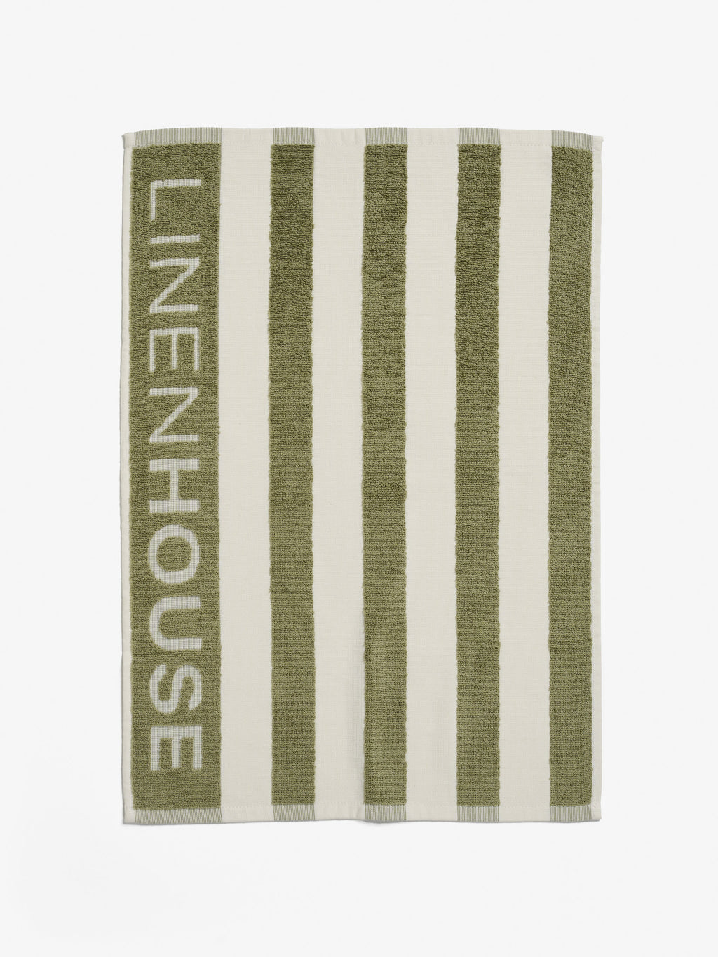 Logo Khaki Stripe Tea Towel