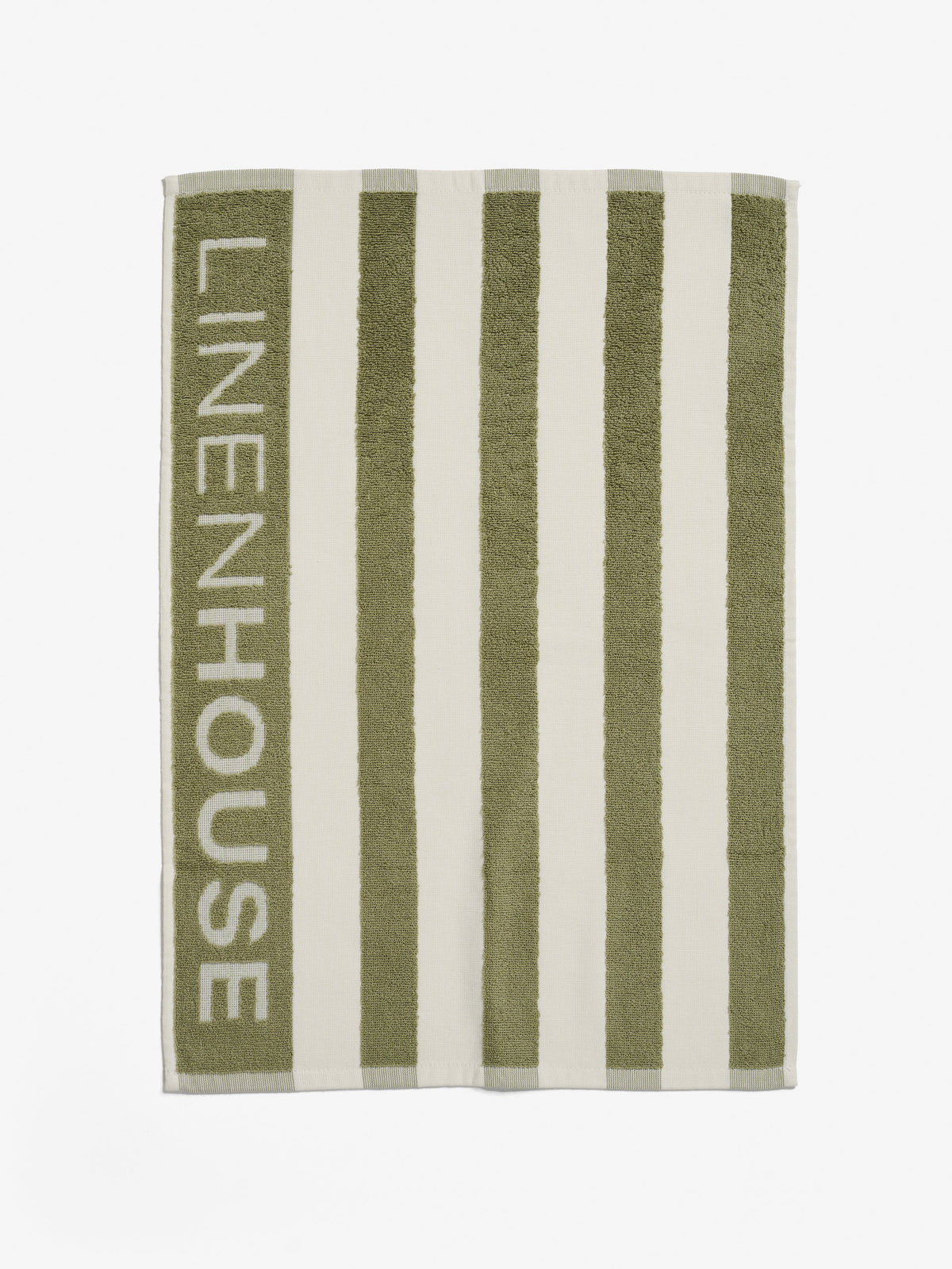 Logo Khaki Stripe Tea Towel