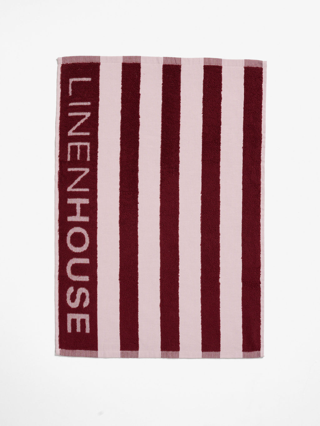 Logo Pomegranate Stripe Tea Towel