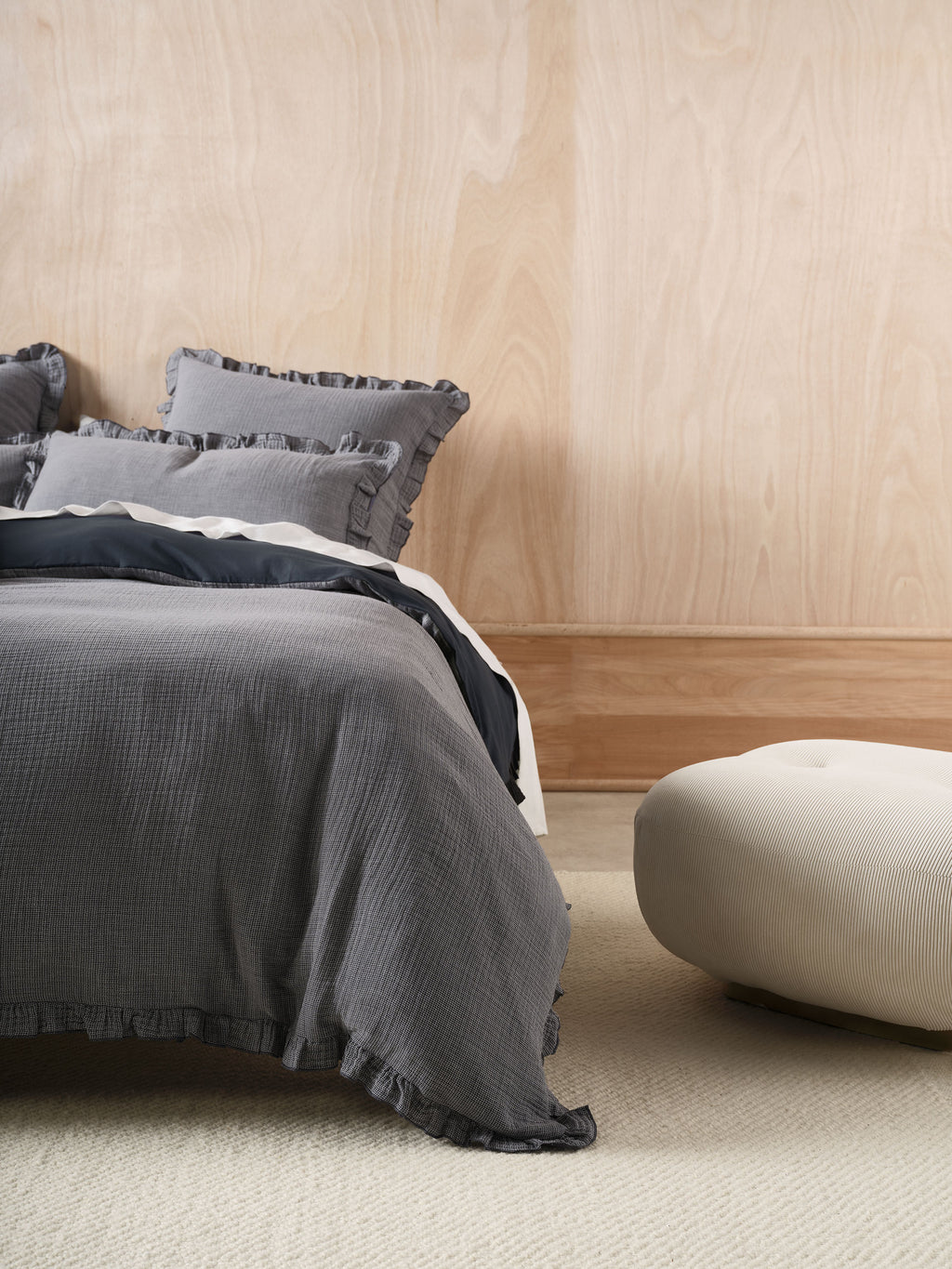 Lucy Navy Quilt Cover Set