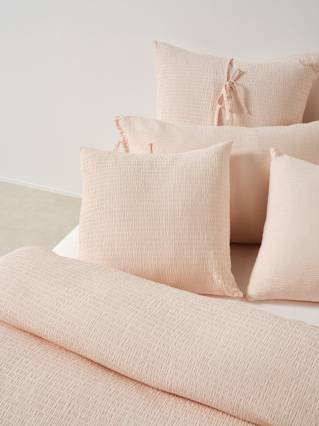Manon Blush Quilt Cover Set