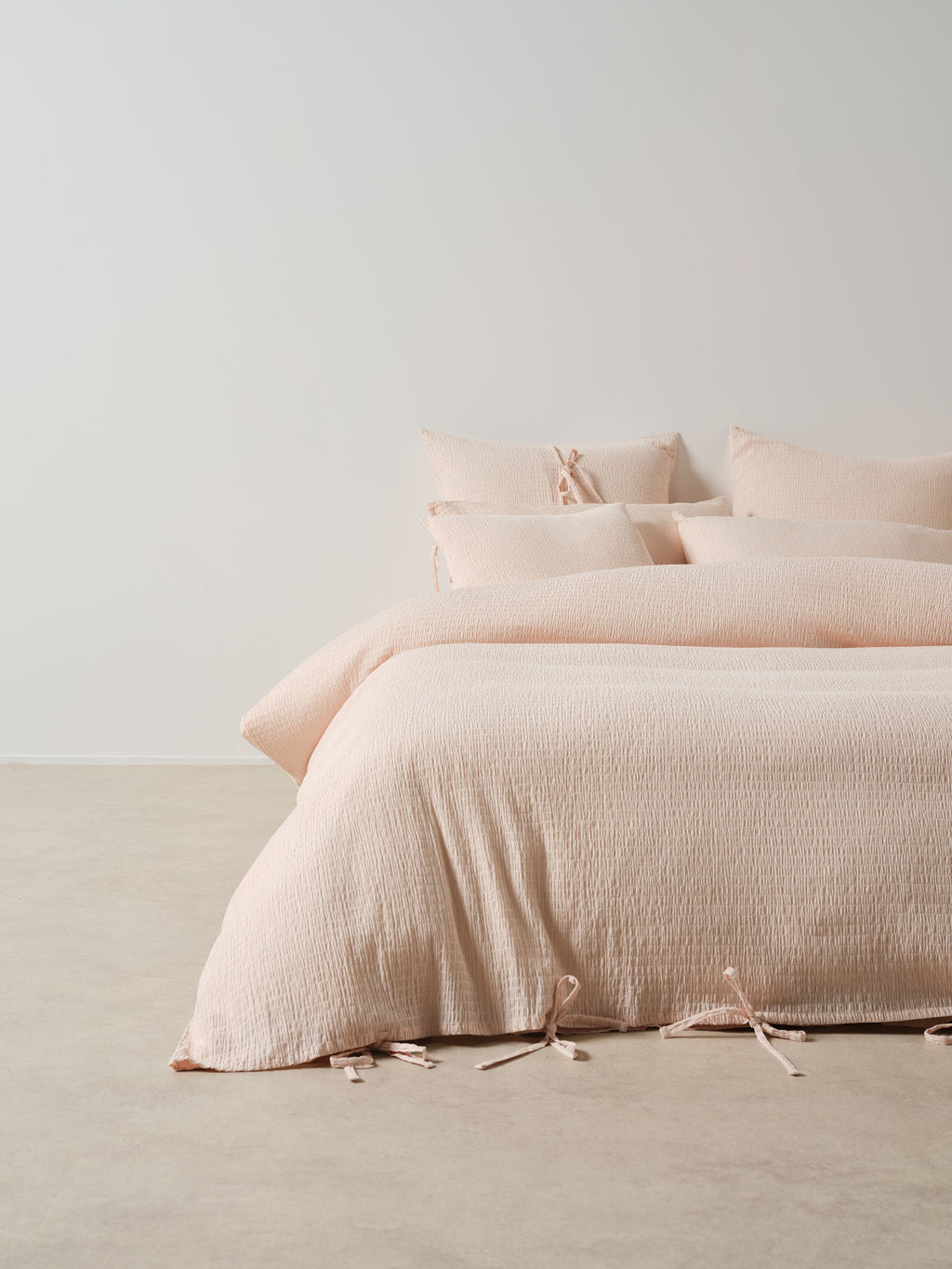 Manon Blush Quilt Cover Set