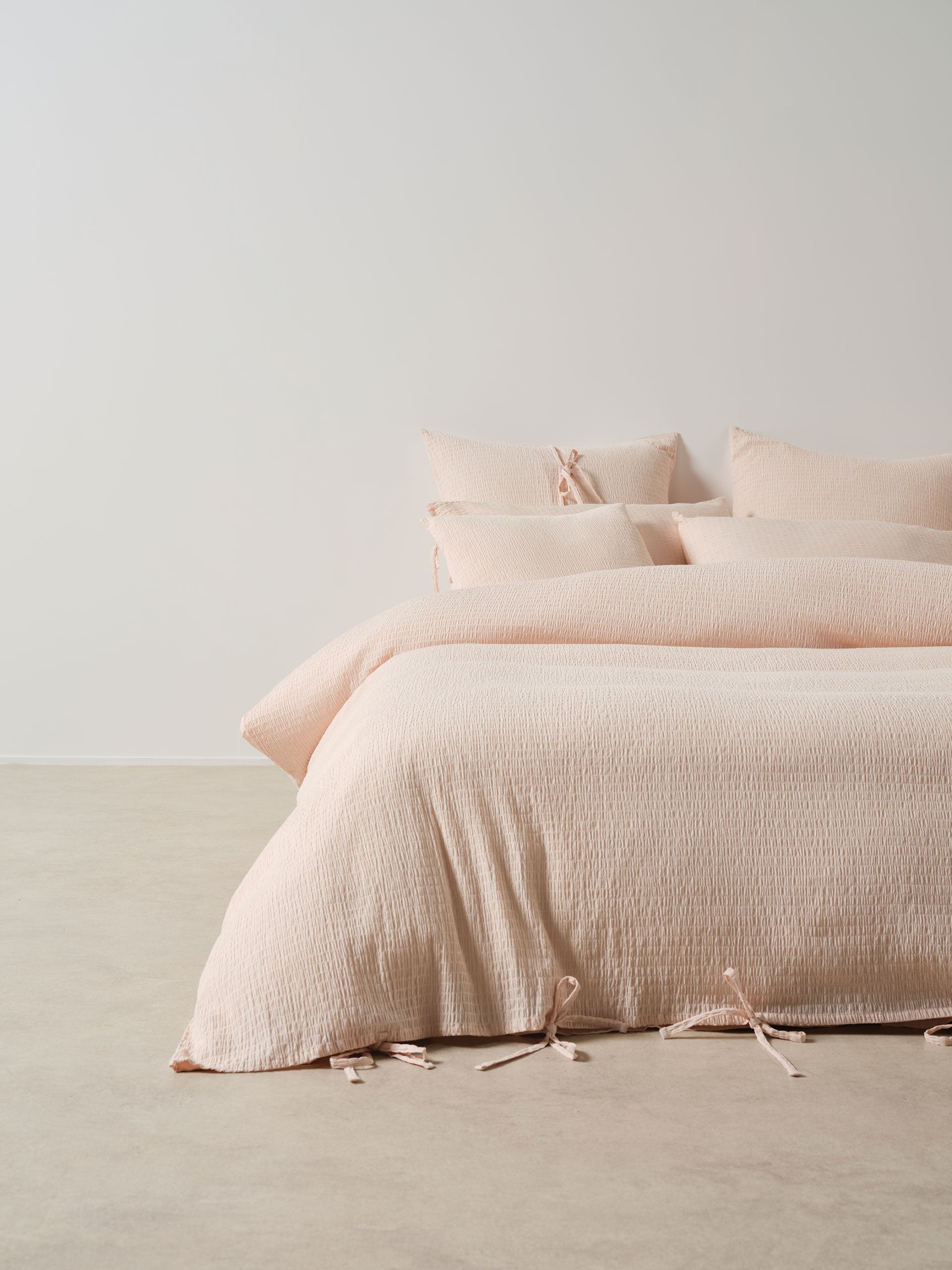 Manon Blush Quilt Cover Set