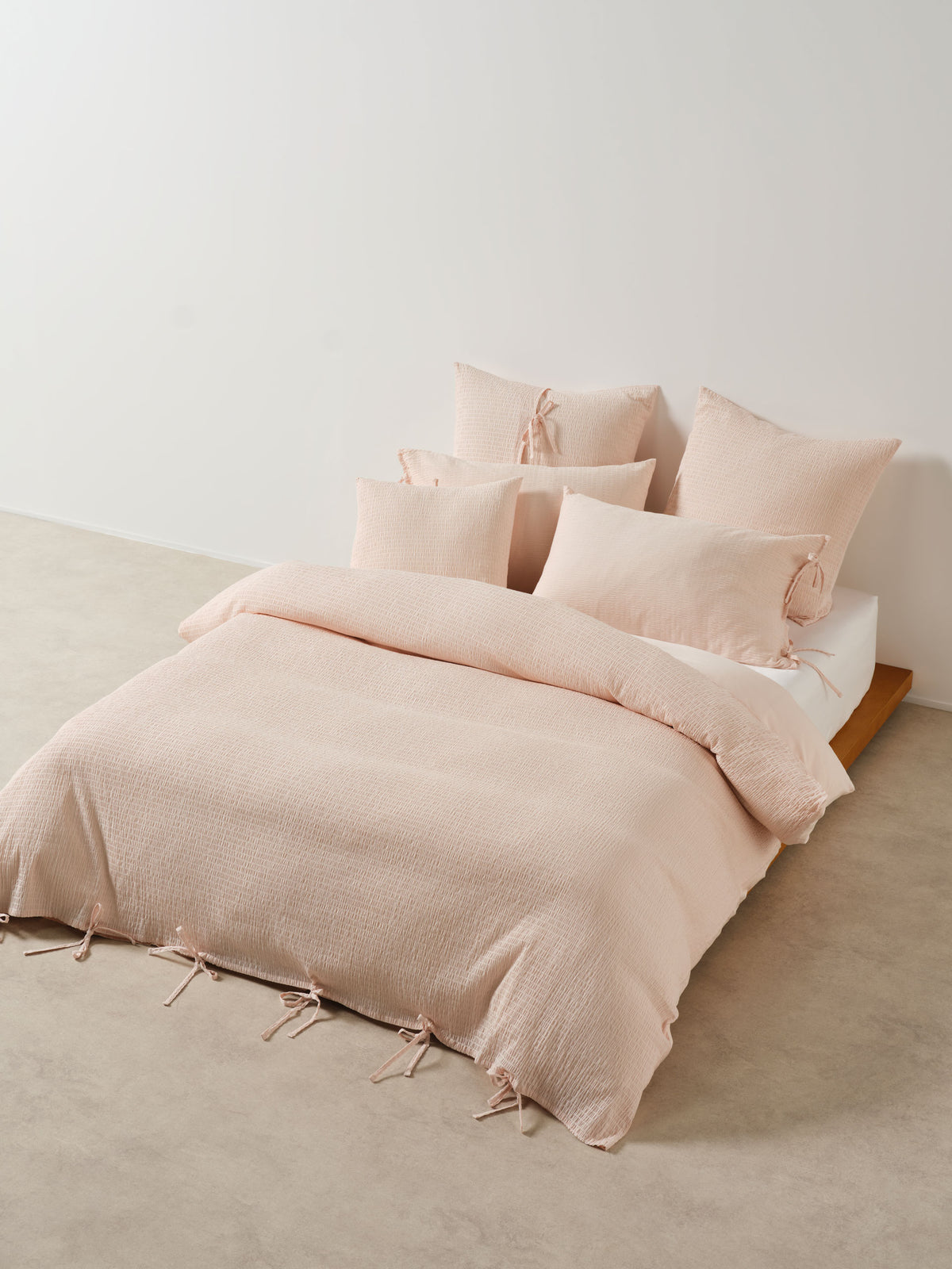 Manon Blush Quilt Cover Set