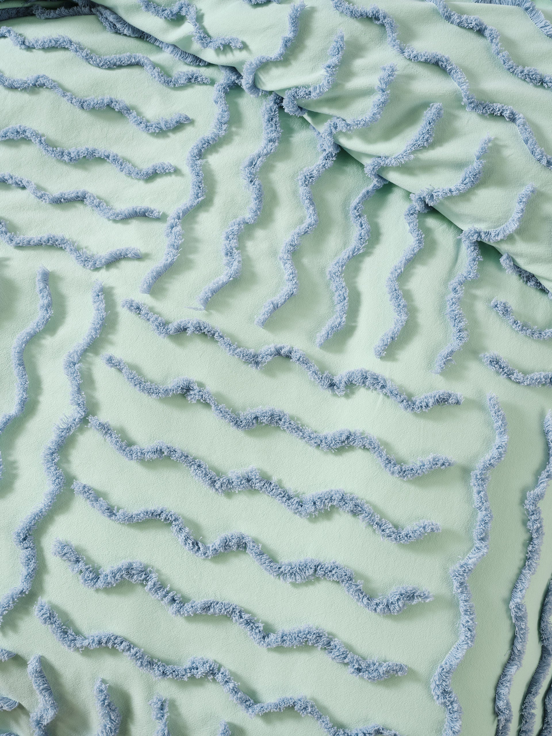 Metung Mint Quilt Cover Set