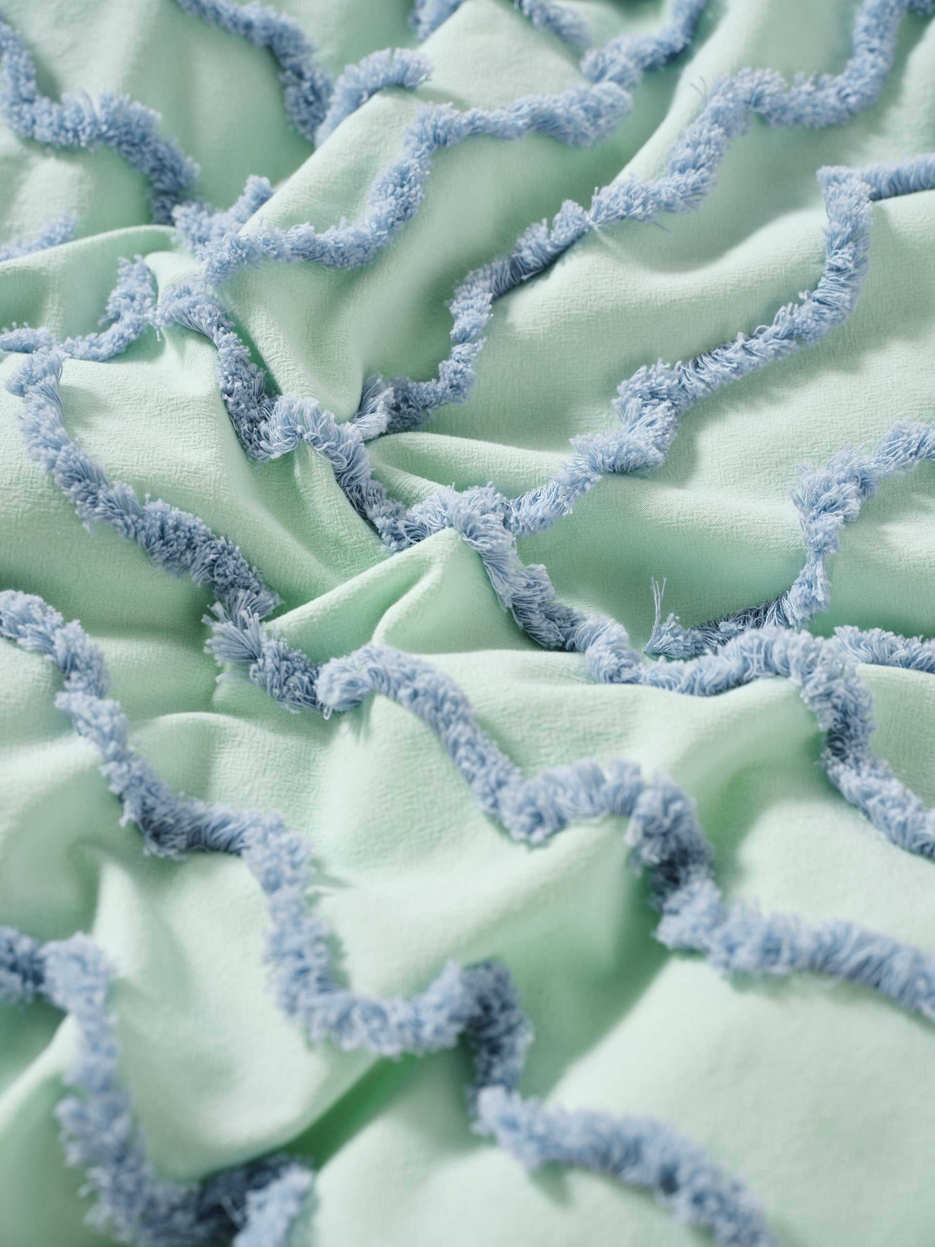 Metung Mint Quilt Cover Set