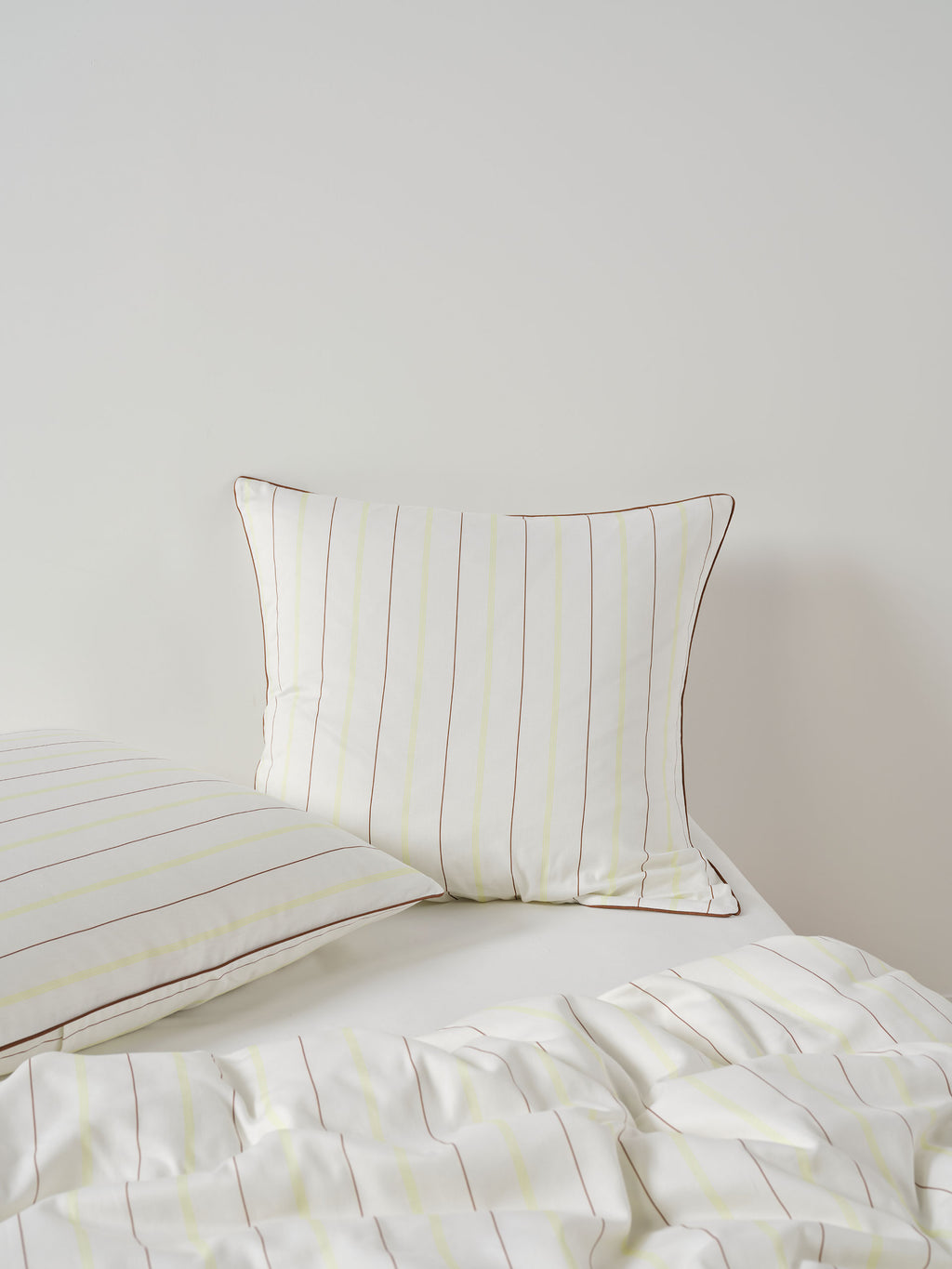 Monday Stripe White European Pillowcase