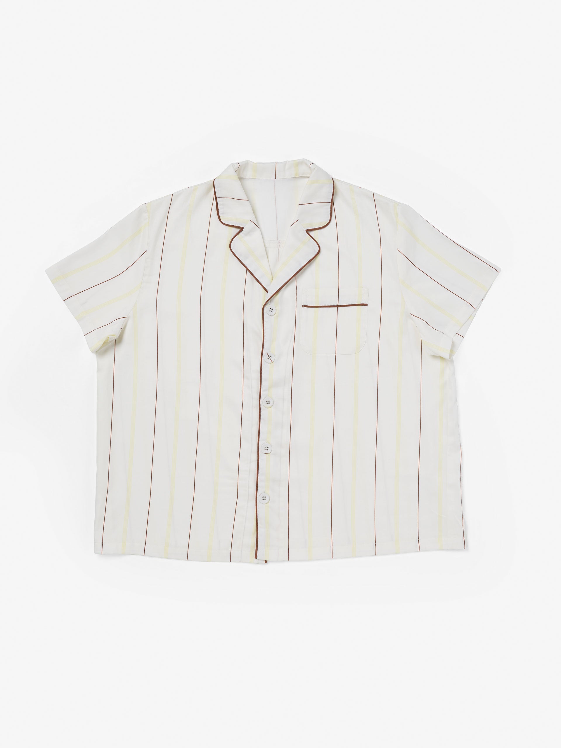 Monday Stripe White Pyjama Set