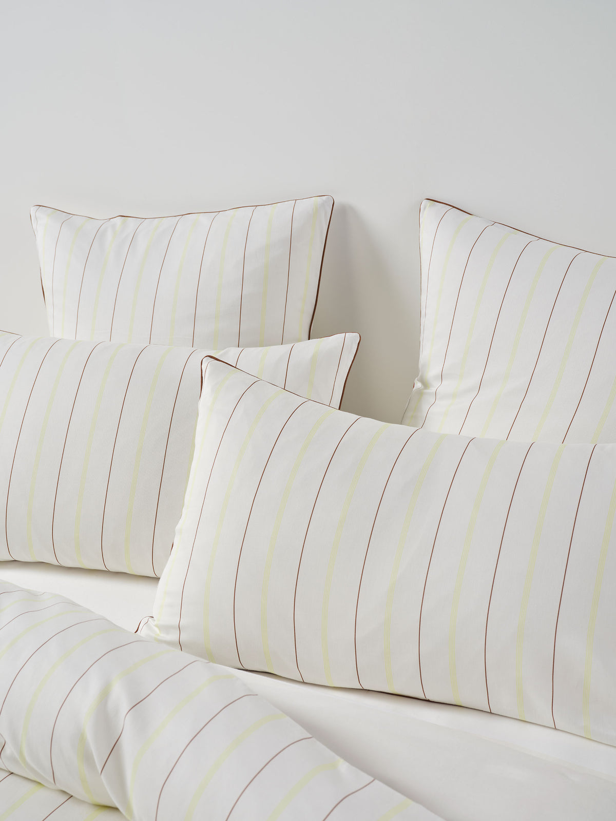 Monday Stripe White European Pillowcase